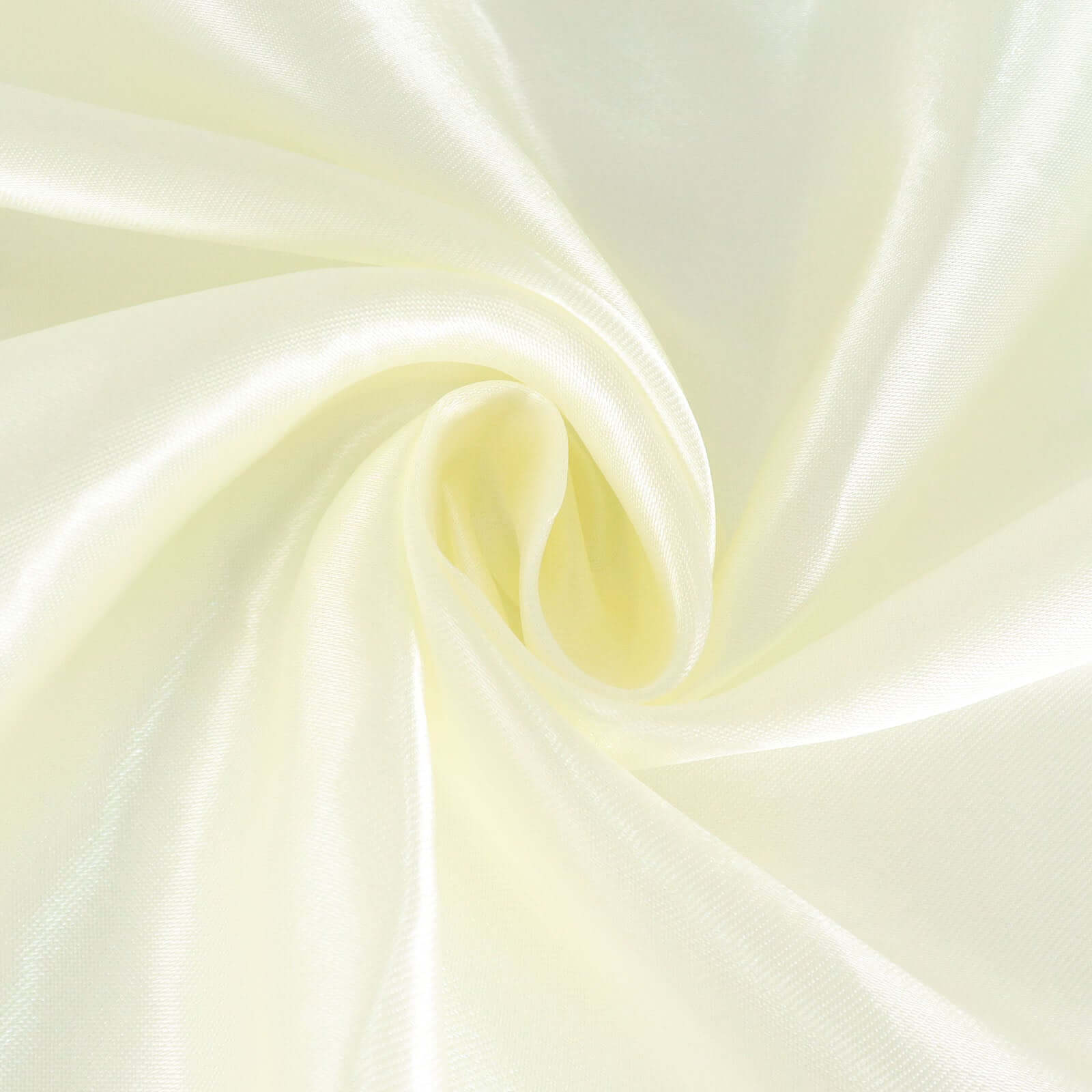Satin Round Tablecloth 132" Ivory - Seamless Table Cover - Image 7