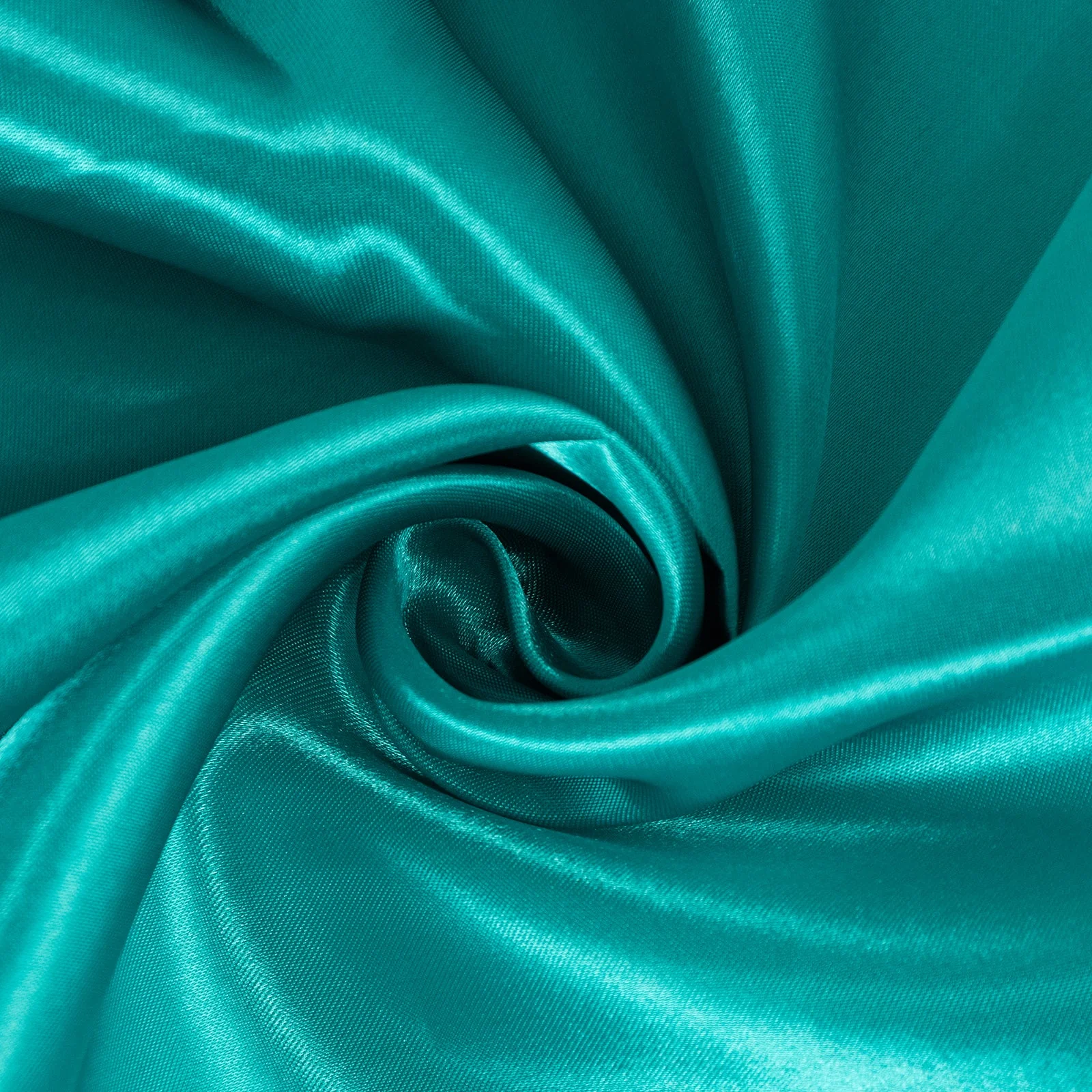 Satin Round Tablecloth 132" Turquoise - Seamless Table Cover - Image 11
