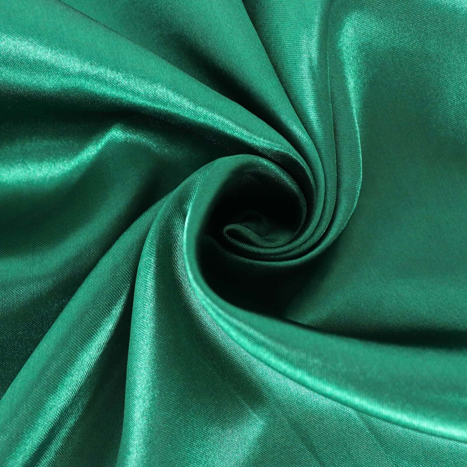 Satin Round Tablecloth 90" Hunter Emerald Green - Smooth & Durable Table Cover - Image 15