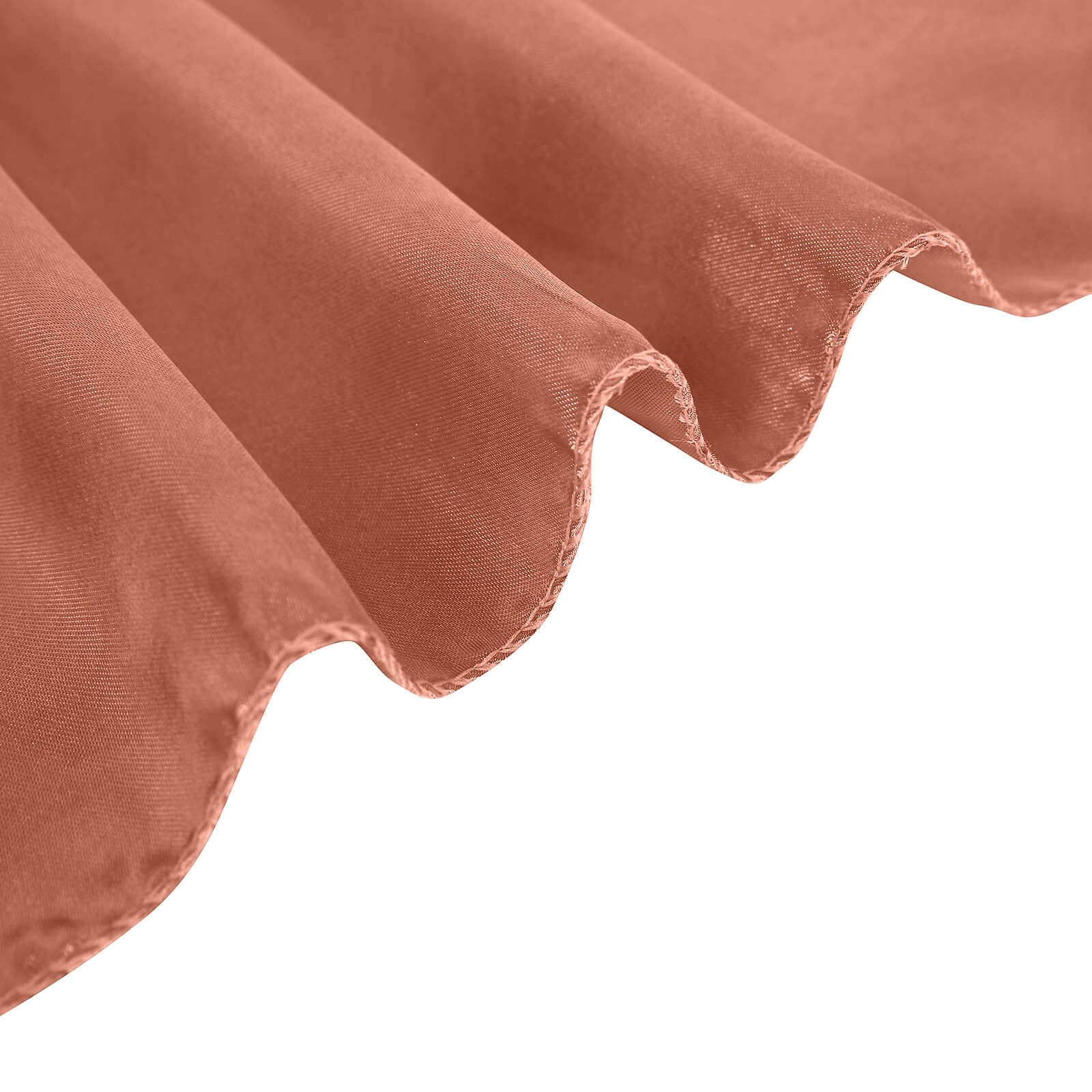 Satin Self-Tie Universal Chair Cover Terracotta (Rust) - Reusable Slip-On Slipcover for Folding, Dining, Banquet & Standard Size Chairs - Image 11