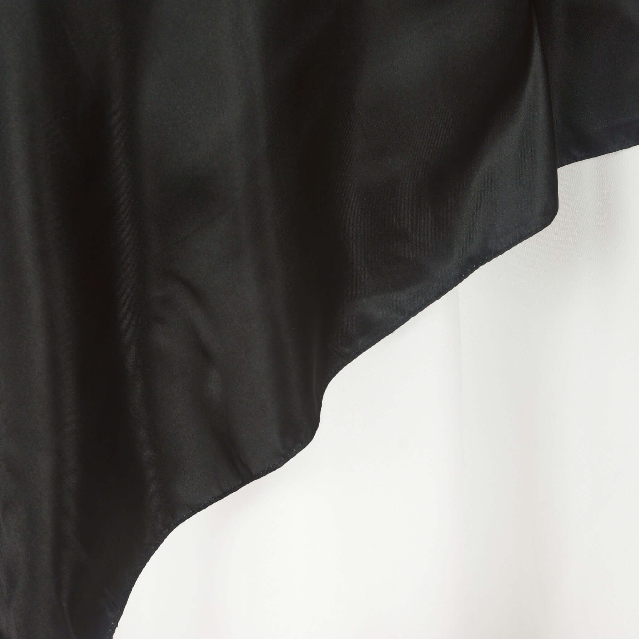 Satin Square Table Overlay 60"x60" Black with Smooth Finish - Luxurious Wedding Table Topper - Image 8
