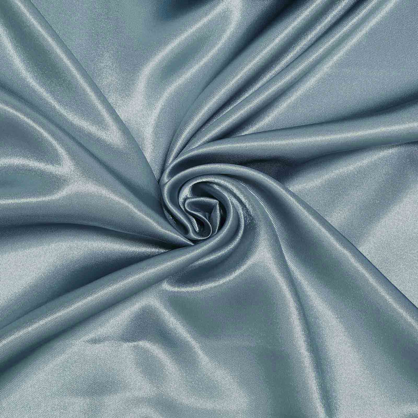 Satin Square Table Overlay 60"x60" Dusty Blue - Luxurious Wedding Table Topper - Image 6