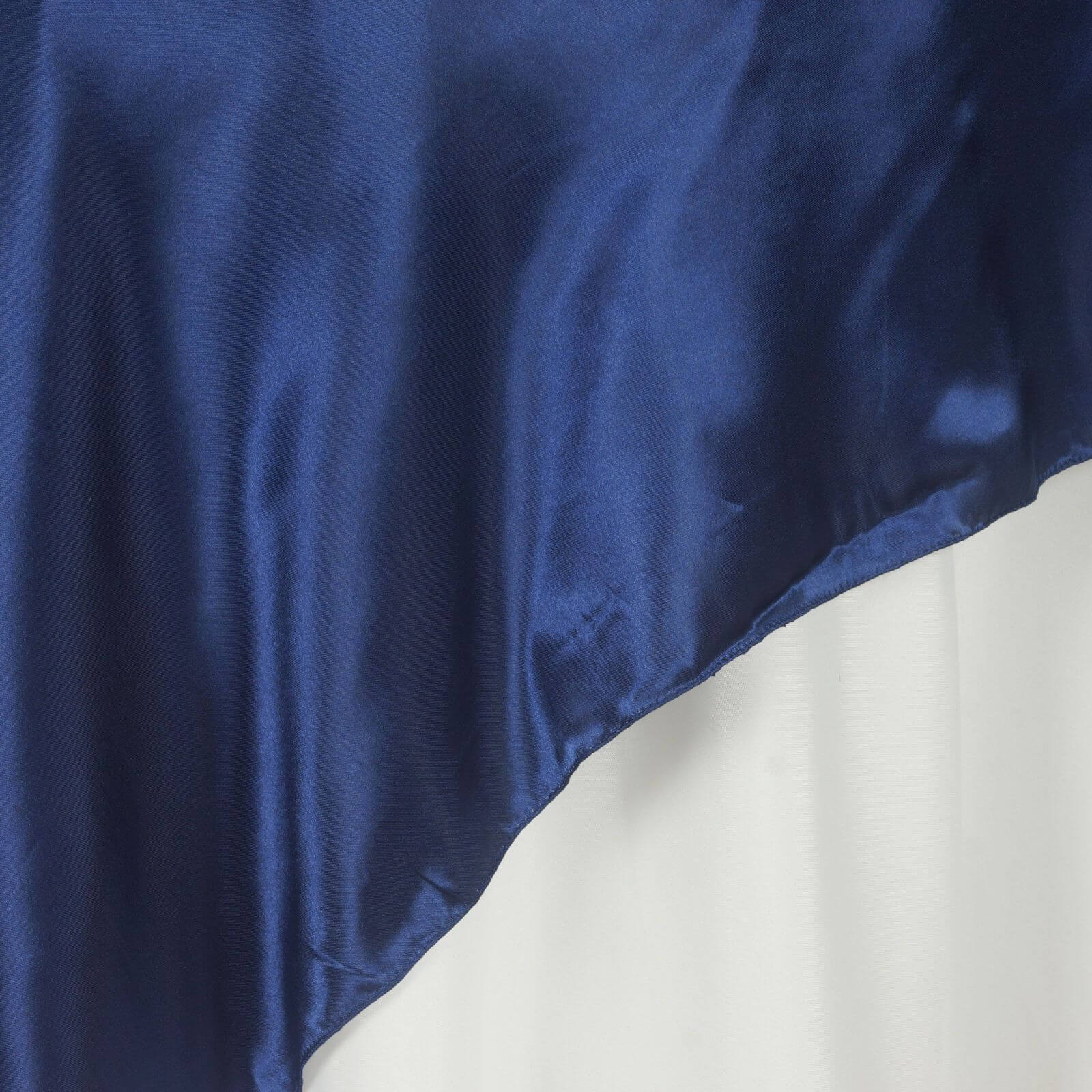 Satin Square Table Overlay 60"x60" Navy Blue - Luxurious Wedding Table Topper - Image 8