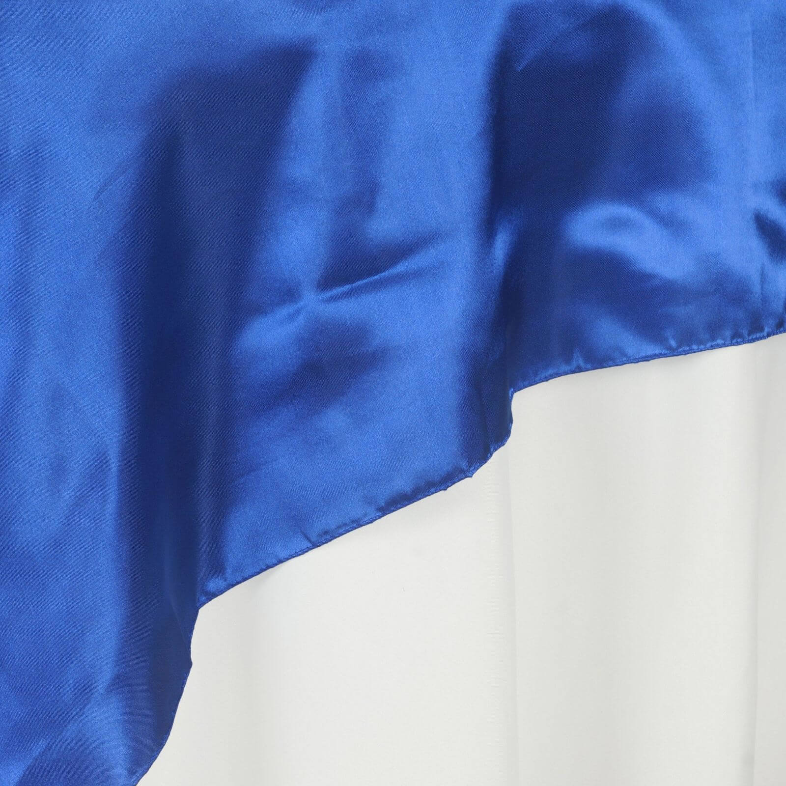Satin Square Table Overlay 60"x60" Royal Blue - Luxurious Wedding Table Topper - Image 8