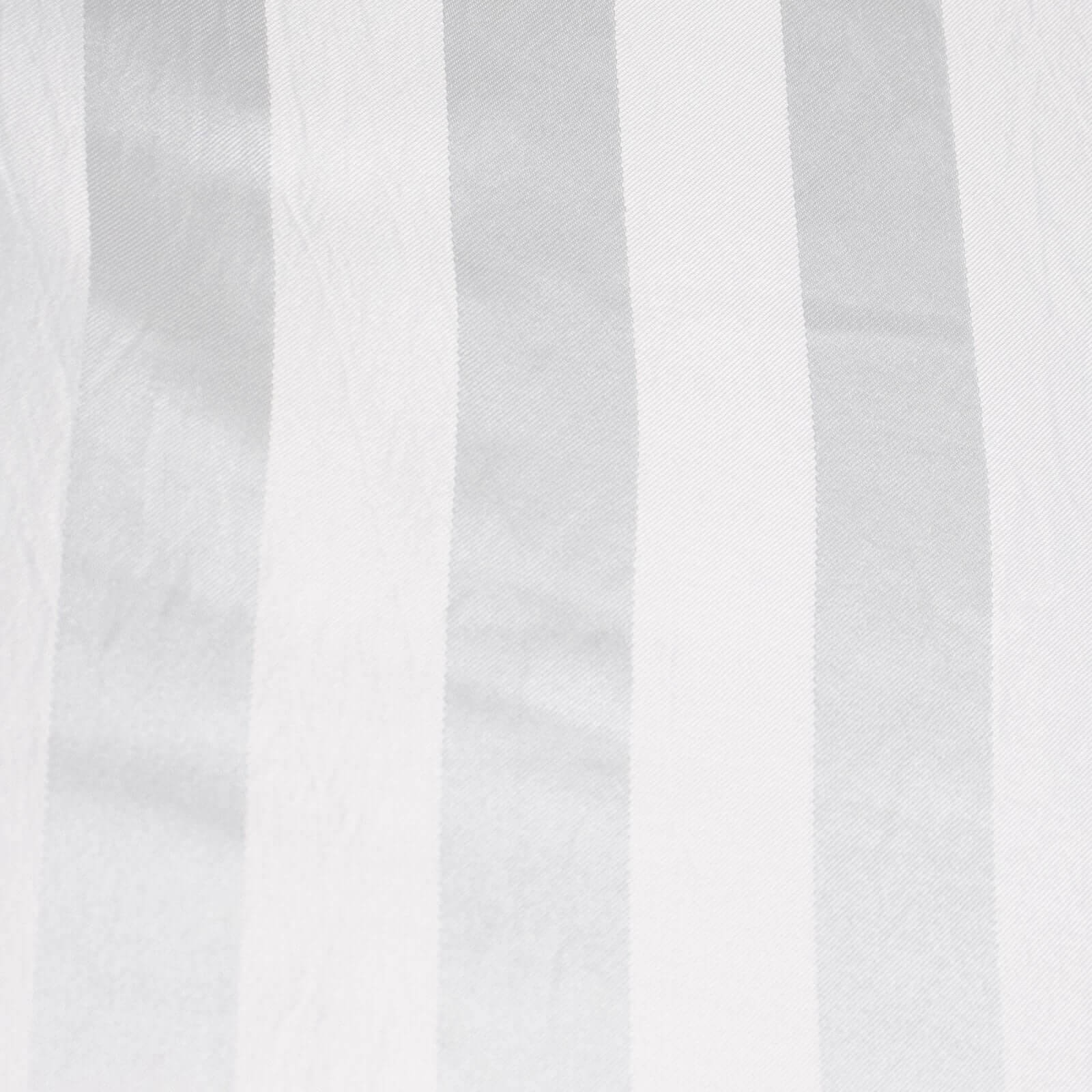Satin Stripe Round Tablecloth 120" White - Seamless Silky Smooth Wedding Decor - Image 9