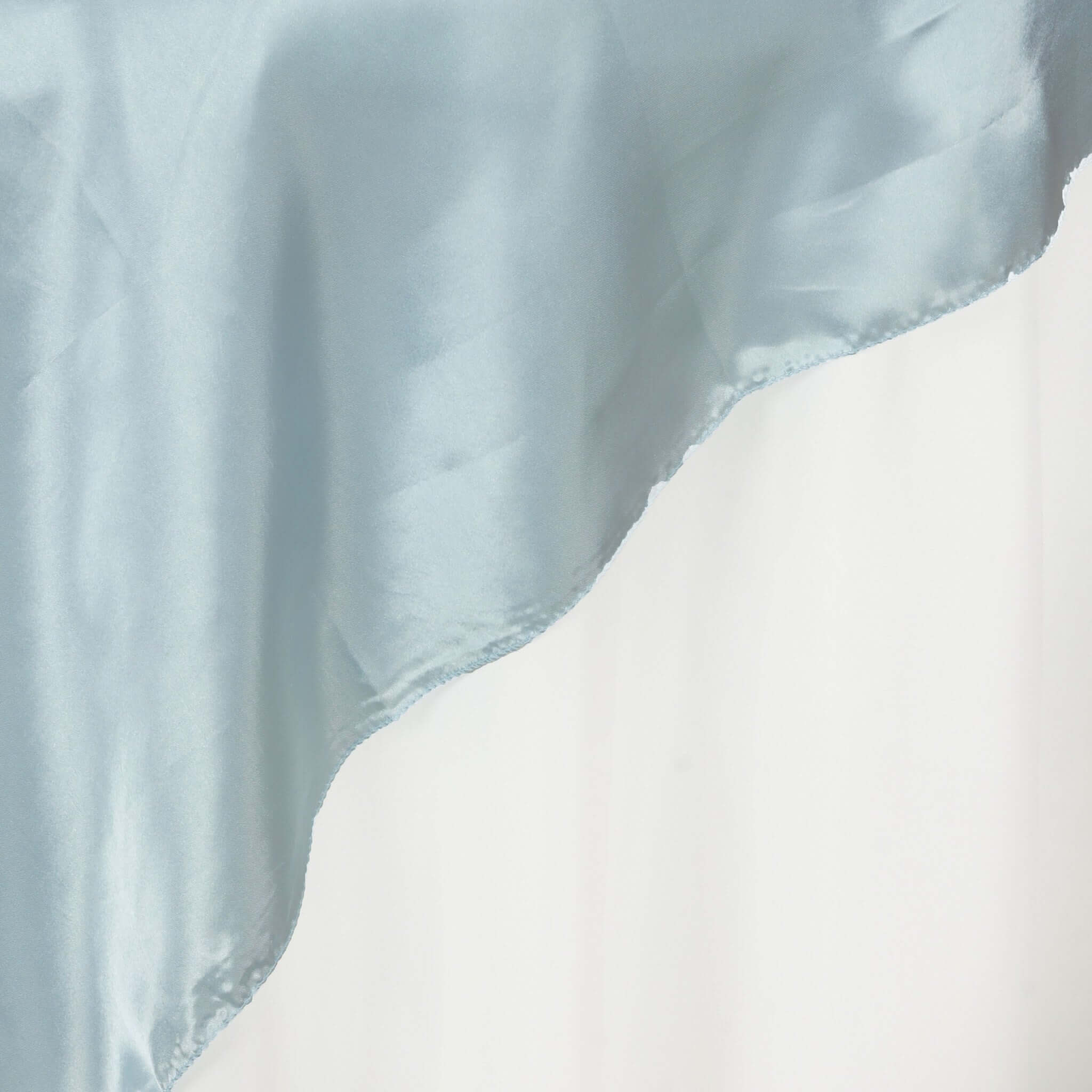 Satin Table Overlay 72"x72" Light Blue - Wrinkle Resistant & Smooth Table Topper - Image 6
