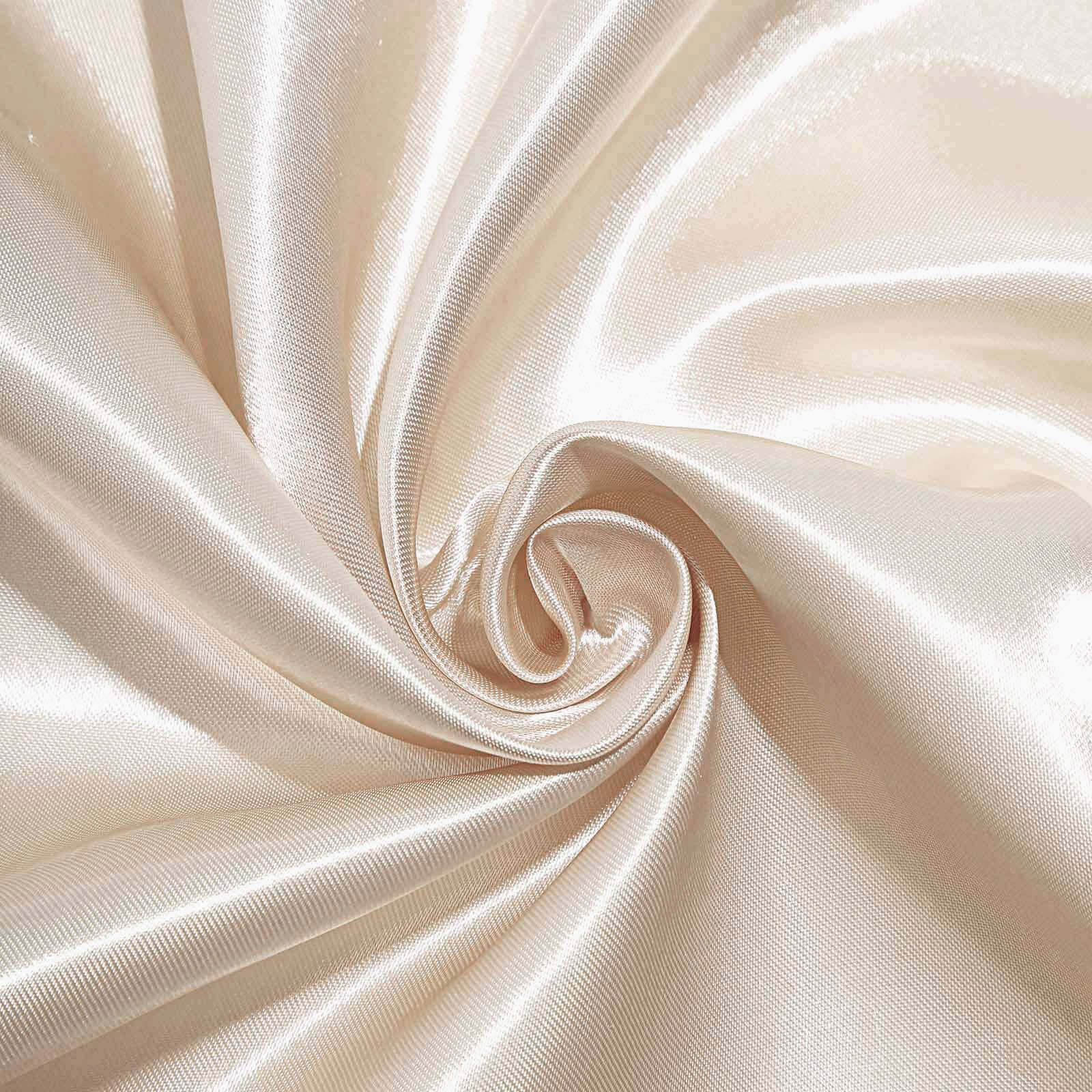 Satin Table Overlay 90"x90" Beige - Smooth Finish Table Topper - Image 10