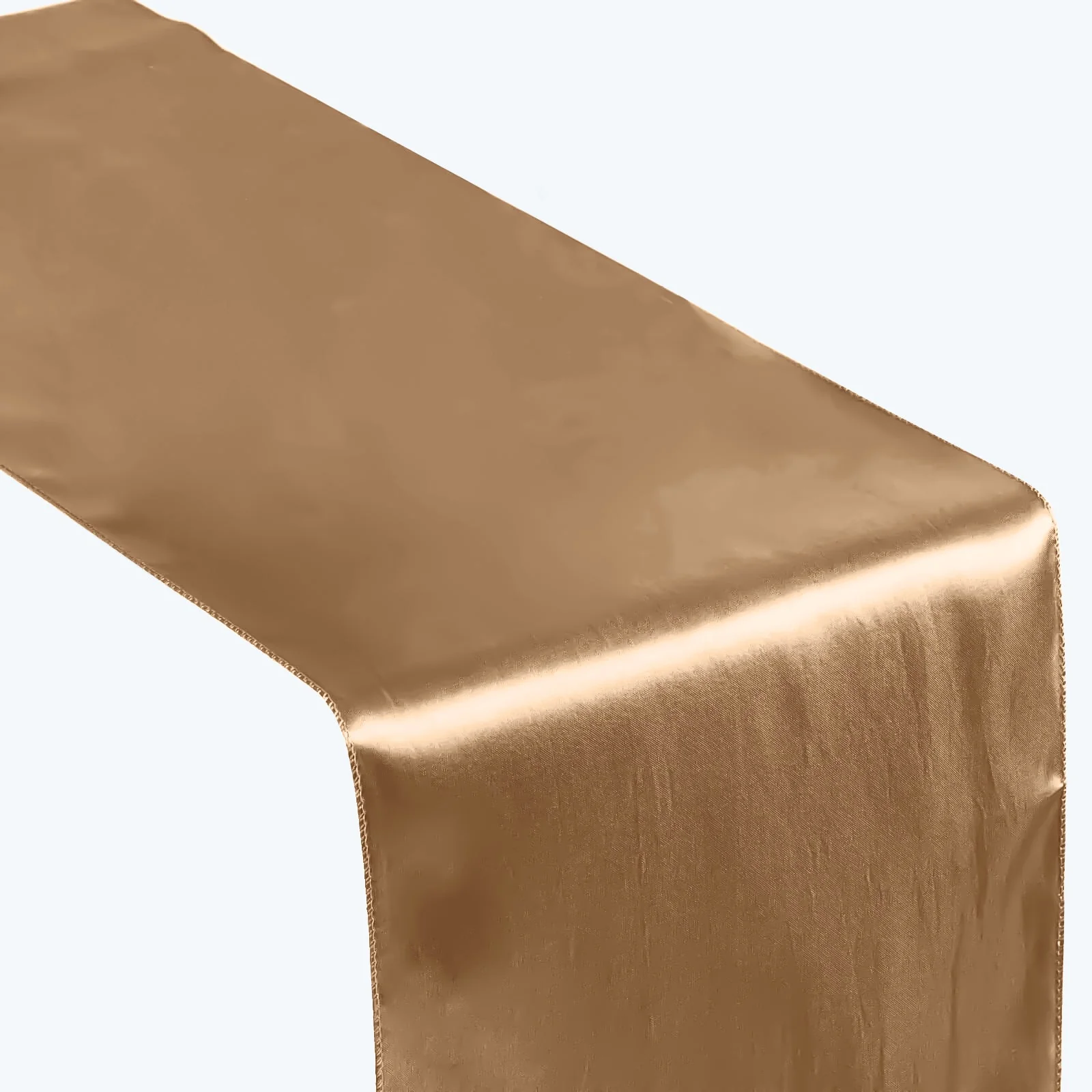 Satin Table Runner 12"x108" Taupe - Stylish Table Linen - Image 6
