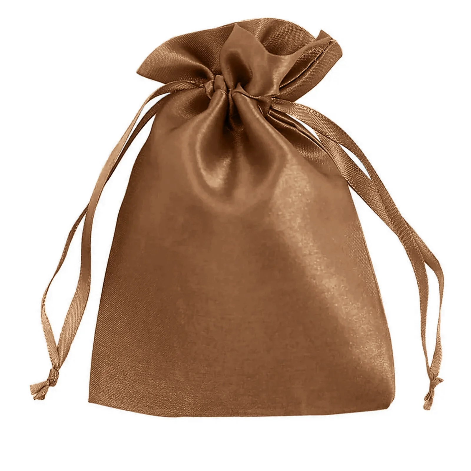 60 Pack Antique Gold Satin Drawstring Wedding Party Favor Gift Bags 5"x7" - Image 2
