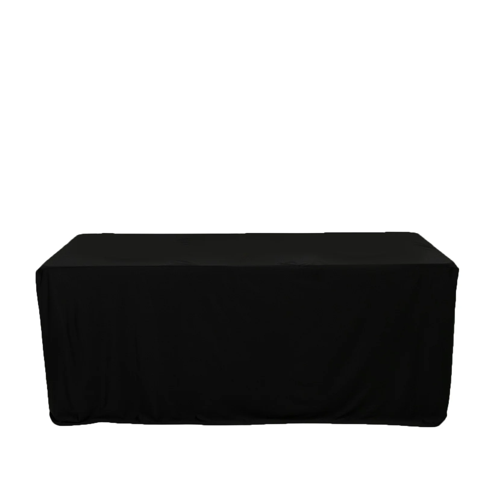 Scuba Rectangular Fitted Tablecloth 6ft Black – Wrinkle-Free, Stain Resistant - Image 7