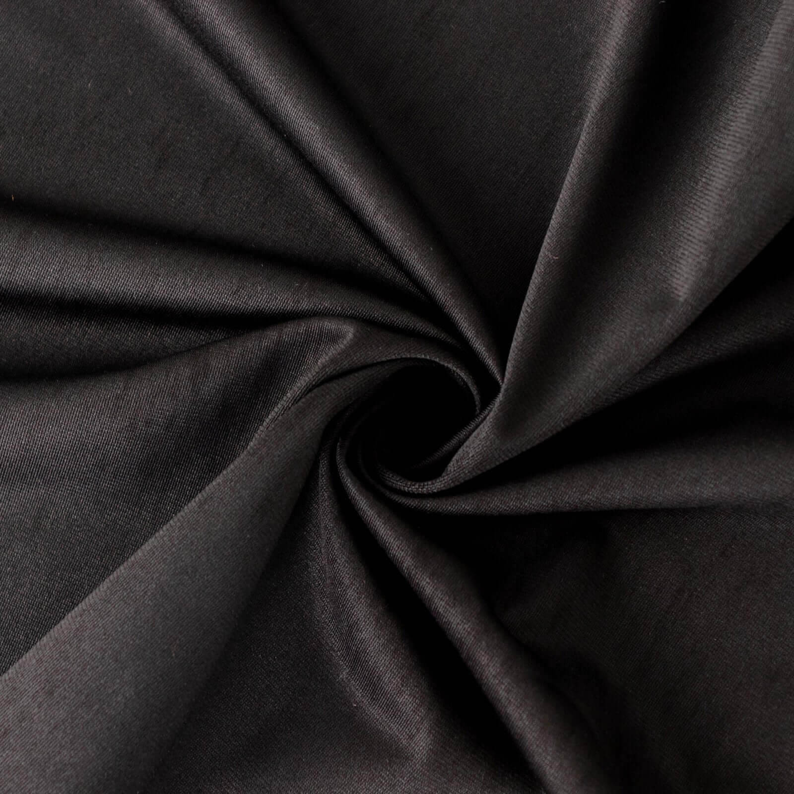 Scuba Rectangular Tablecloth 90"x156" Black with Rounded Corners – Wrinkle Free, Stain Resistant, Seamless Table Cover - Image 7
