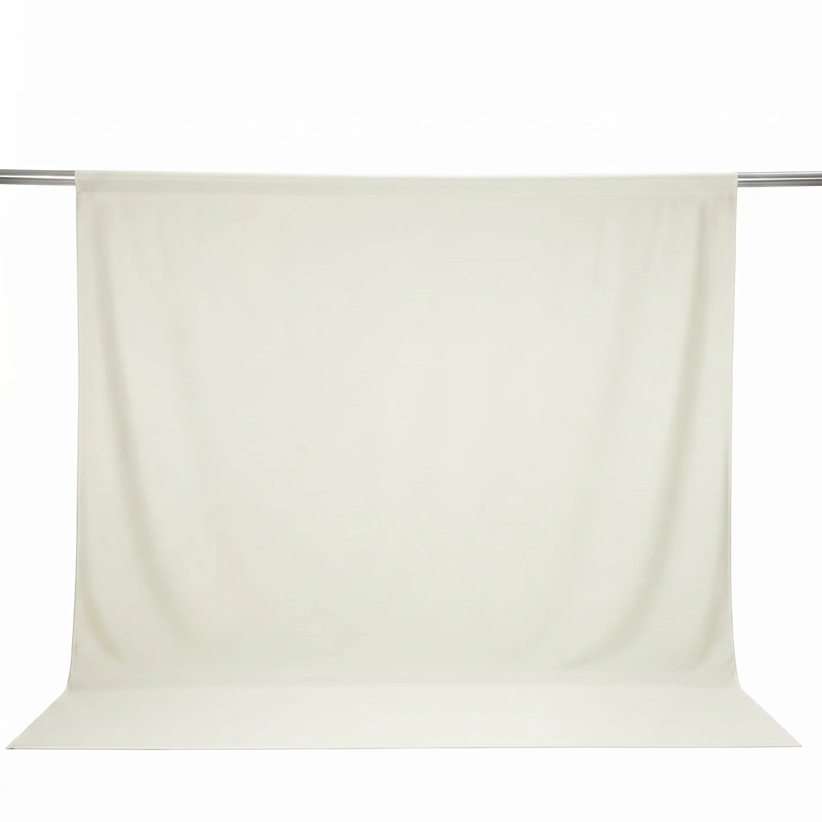 Scuba Polyester Backdrop Curtain Ivory 10ftx10ft Durable Flame Resistant Wrinkle-Free Event Drape Panel With Rod Pocket - Image 2