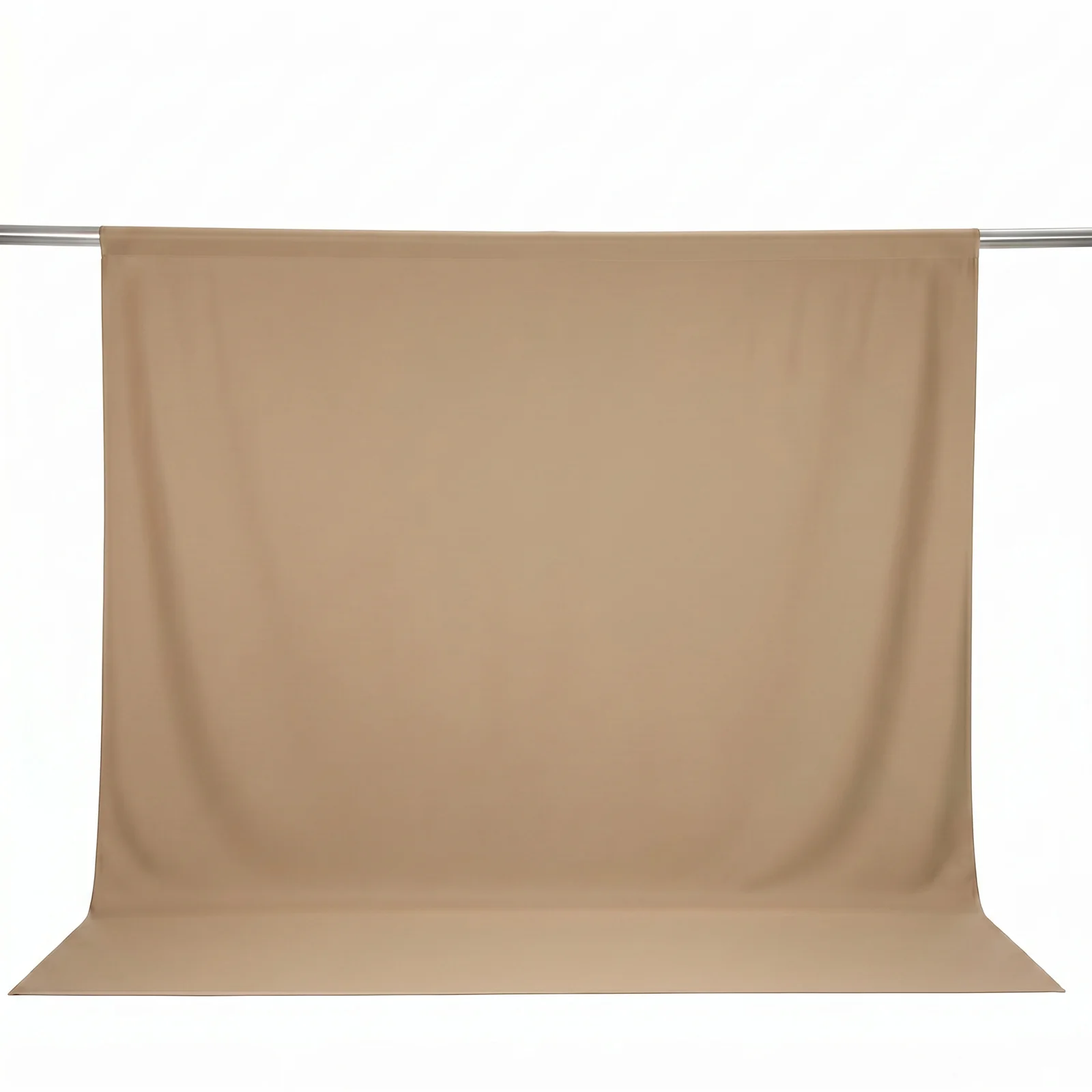 Scuba Polyester Backdrop Curtain Nude 10ftx10ft Durable Flame Resistant Wrinkle-Free Event Drape Panel With Rod Pocket - Image 2