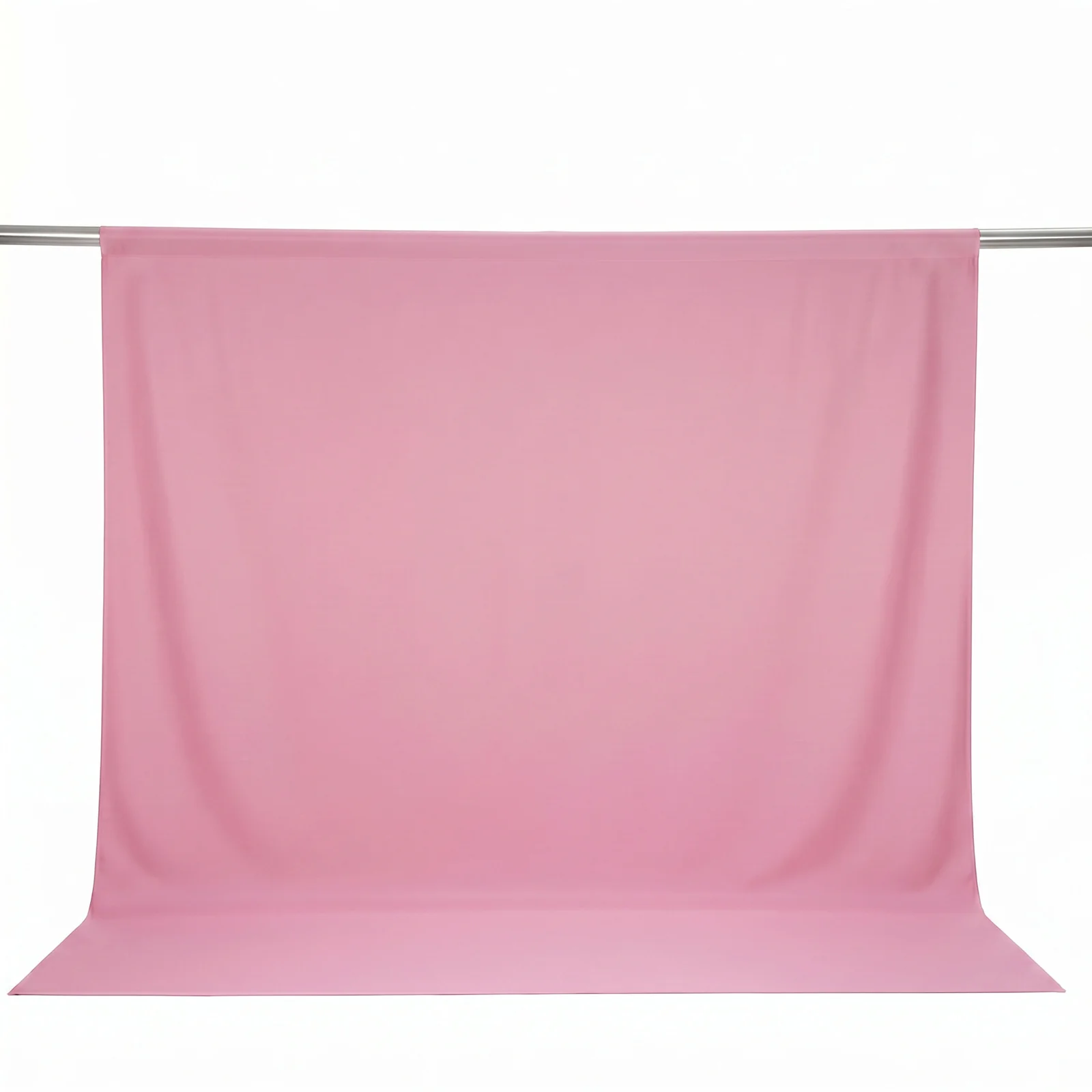 Scuba Polyester Backdrop Curtain Pink 10ftx10ft Durable Flame Resistant Wrinkle-Free Event Drape Panel With Rod Pocket - Image 2
