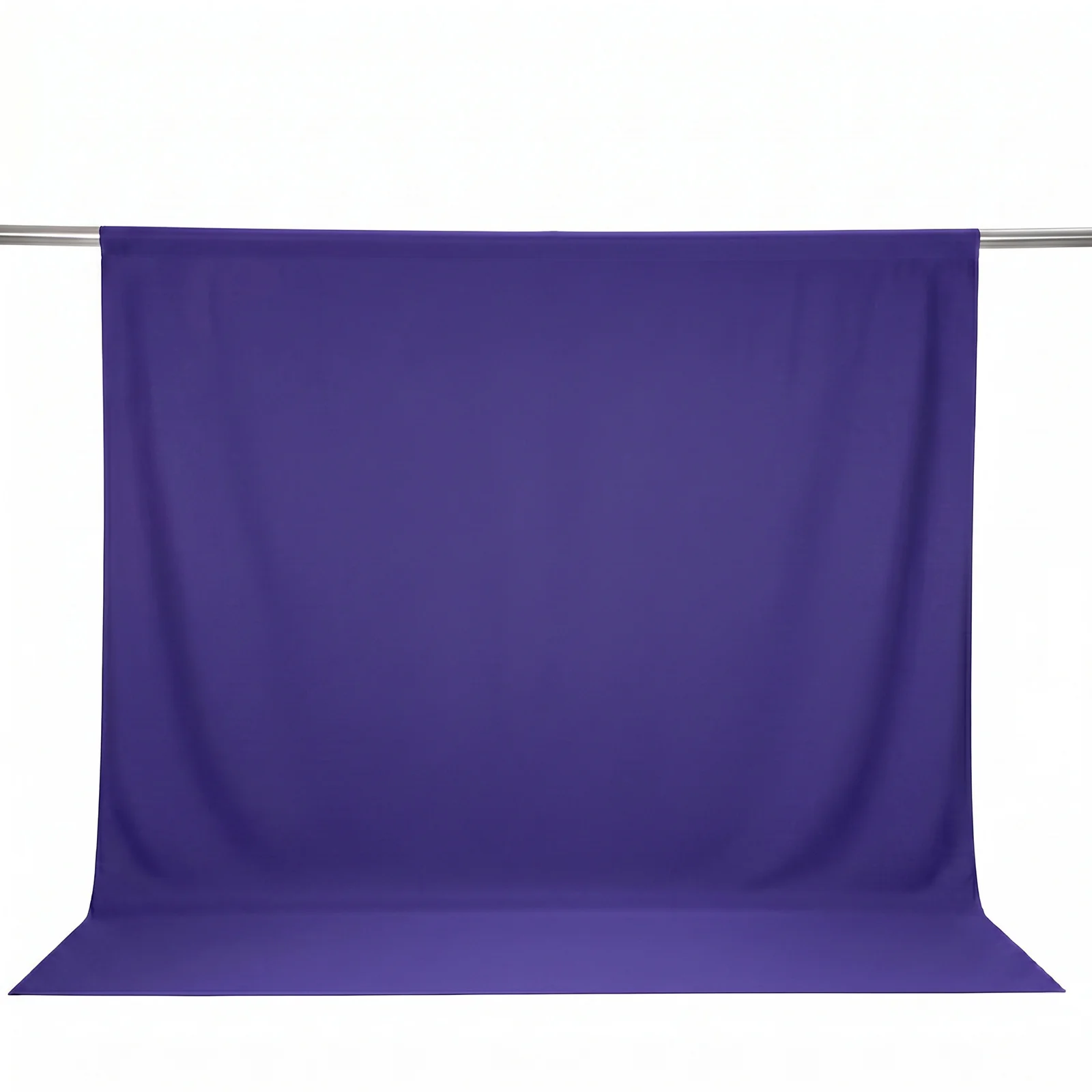 Scuba Polyester Backdrop Curtain Purple 10ftx10ft Durable Flame Resistant Wrinkle-Free Event Drape Panel With Rod Pocket - Image 2
