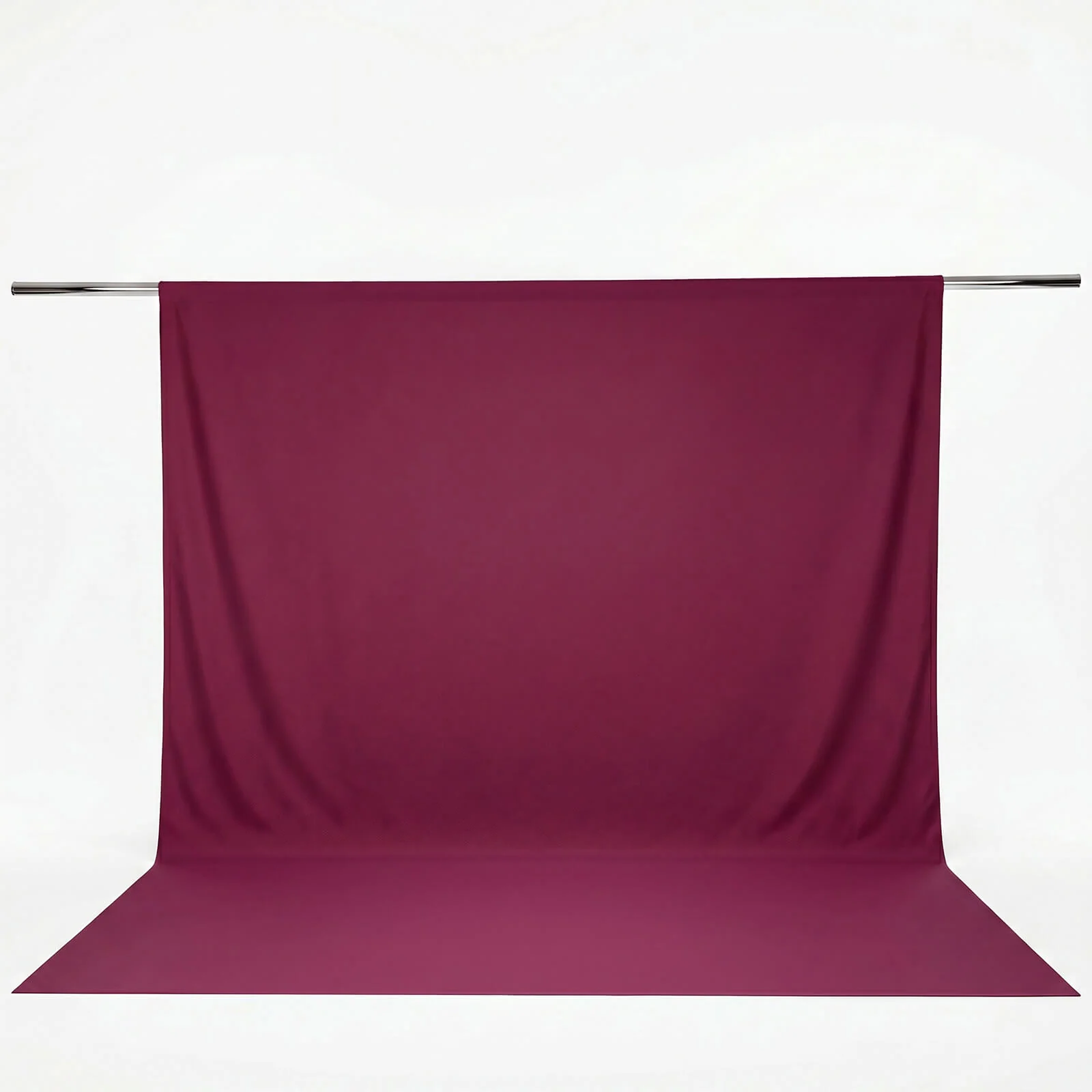 Scuba Polyester Backdrop Curtain Burgundy 10ftx12ft Durable Flame Resistant Wrinkle-Free Event Drape Panel With Rod Pocket - Image 2