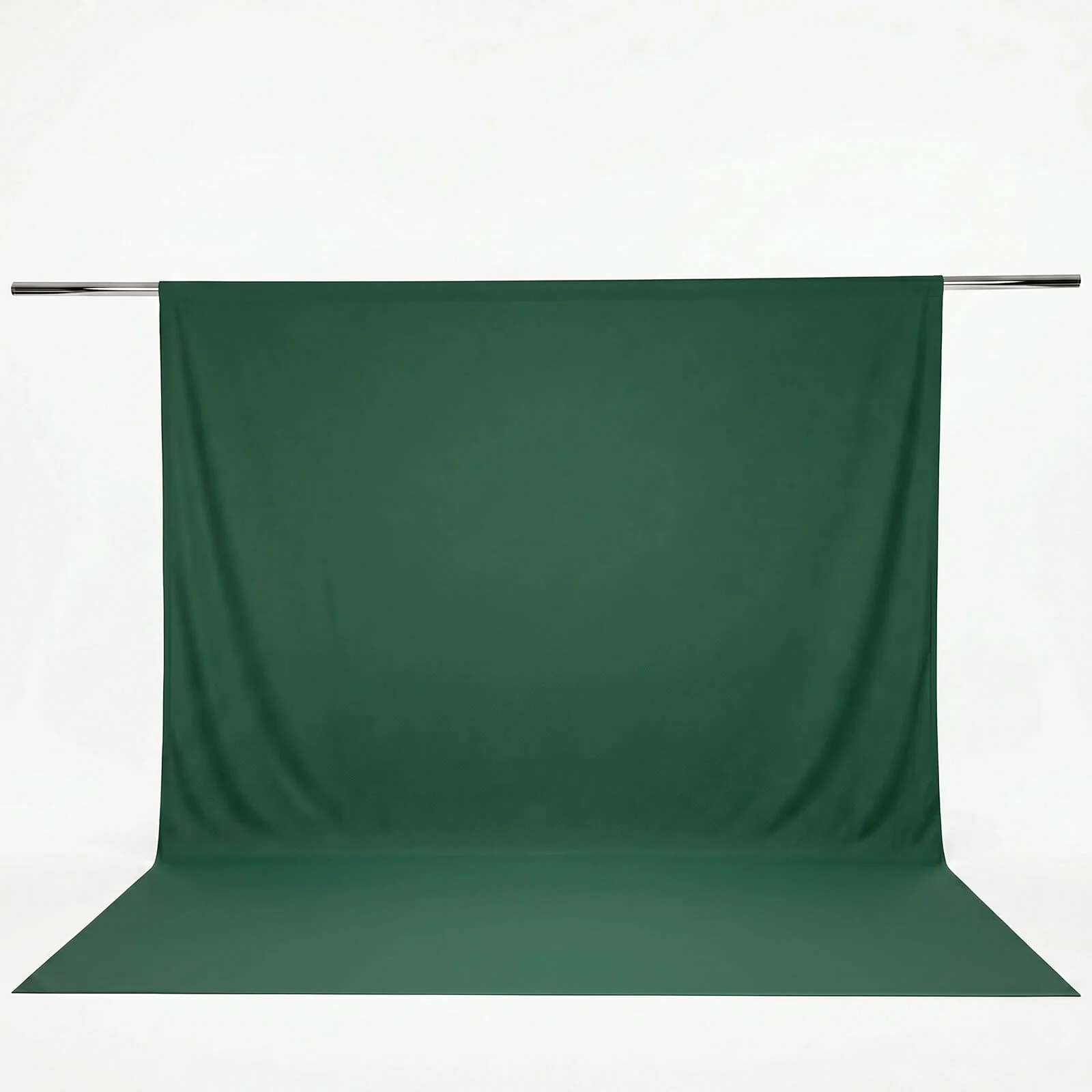 Scuba Polyester Backdrop Curtain Hunter Emerald Green 10ftx12ft Durable Flame Resistant Wrinkle-Free Event Drape Panel With Rod Pocket - Image 2