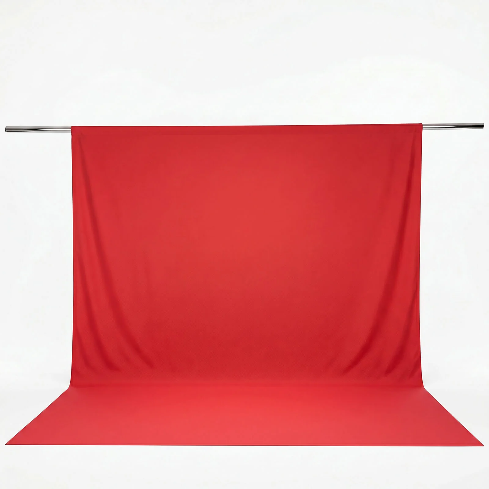 Scuba Polyester Backdrop Curtain Red 10ftx12ft Durable Flame Resistant Wrinkle-Free Event Drape Panel With Rod Pocket - Image 2
