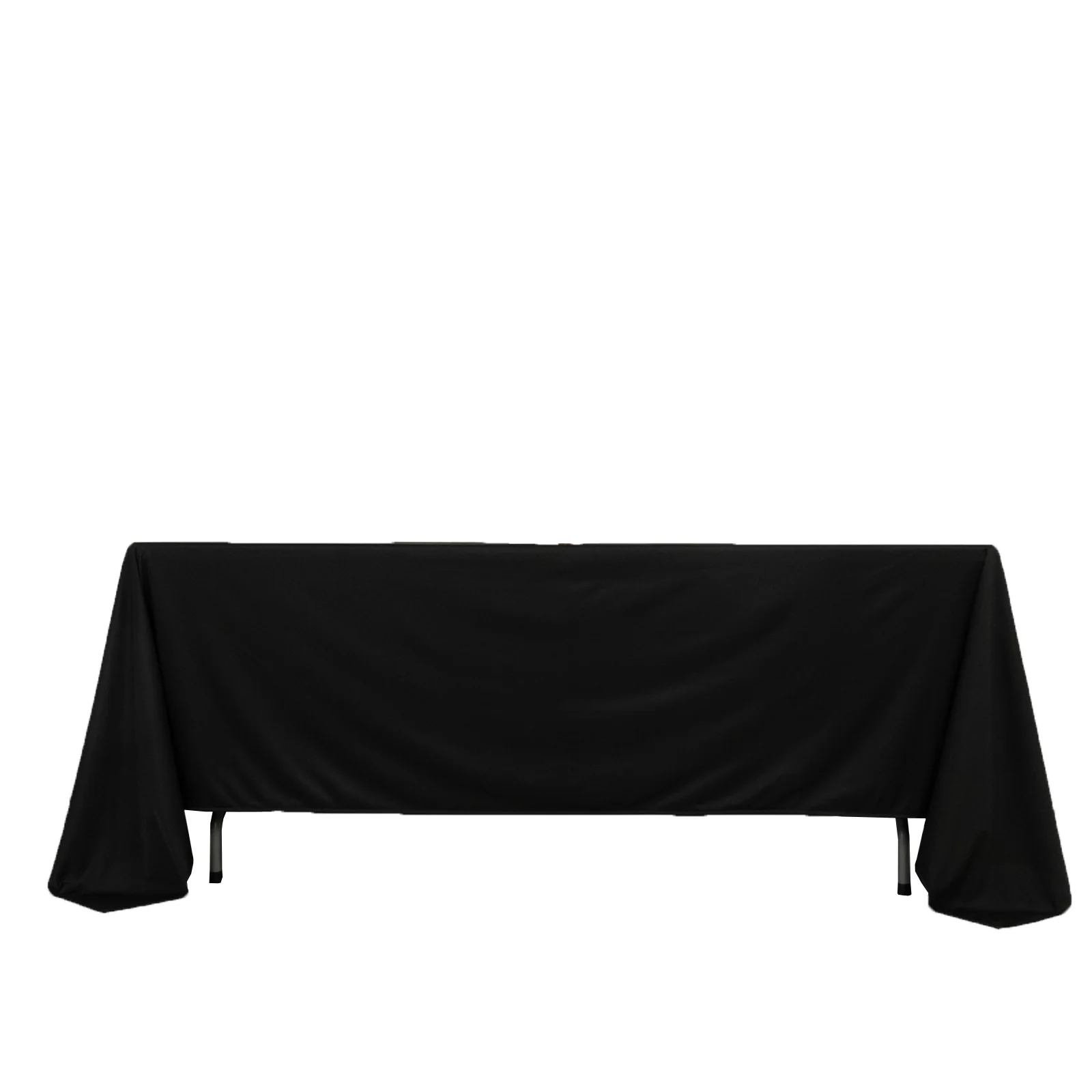 Scuba Rectangular Tablecloth 72"x120" Black - Wrinkle Free Table Cover - Image 8