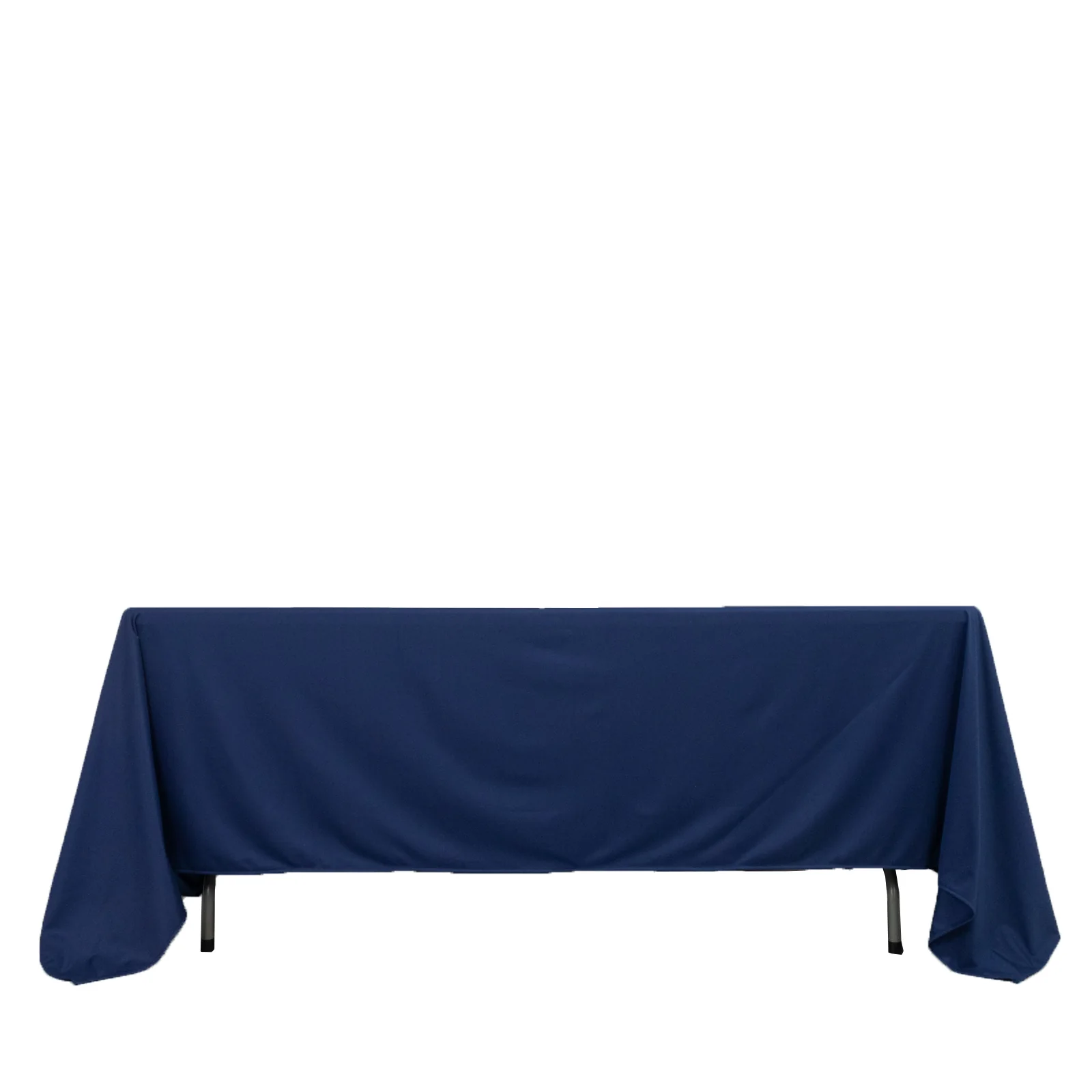 Scuba Rectangular Tablecloth 72"x120" Navy Blue - Wrinkle Free Table Cover - Image 8
