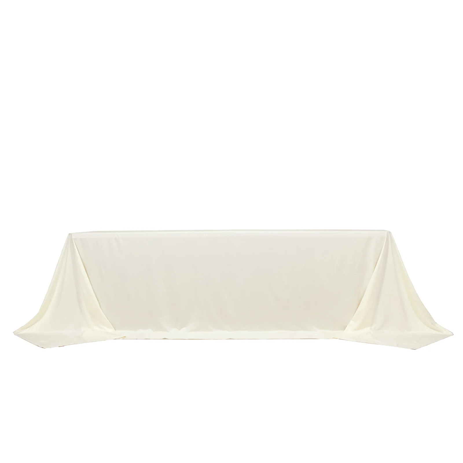 Scuba Rectangular King Tablecloth – Ivory, 108" x 156" Extra-Wide, Wrinkle-Free & Stain-Resistant Banquet Linen for 8ft Tables - Image 2
