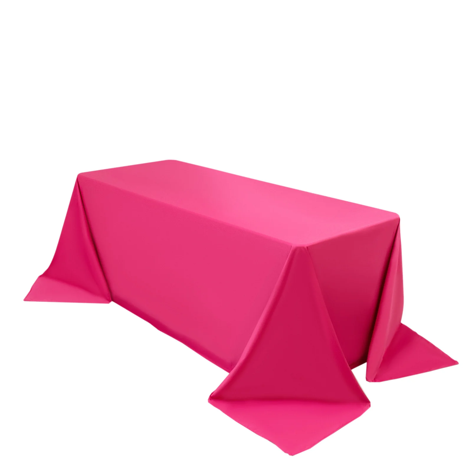 Scuba Rectangular Tablecloth 90"x132" Fuchsia - Seamless Table Cover - Image 3