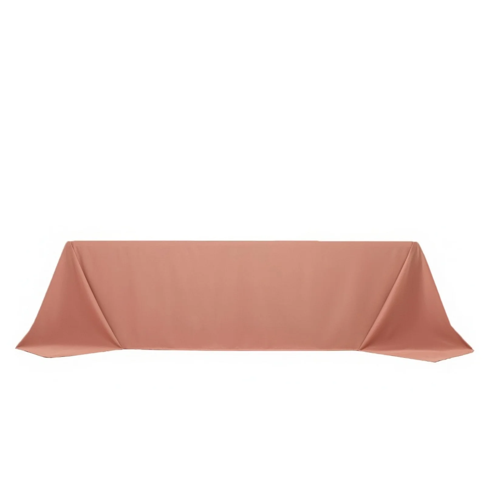 Scuba Rectangular Tablecloth 90"x156" Dusty Rose - Seamless & Wrinkle Free Table Cover - Image 6