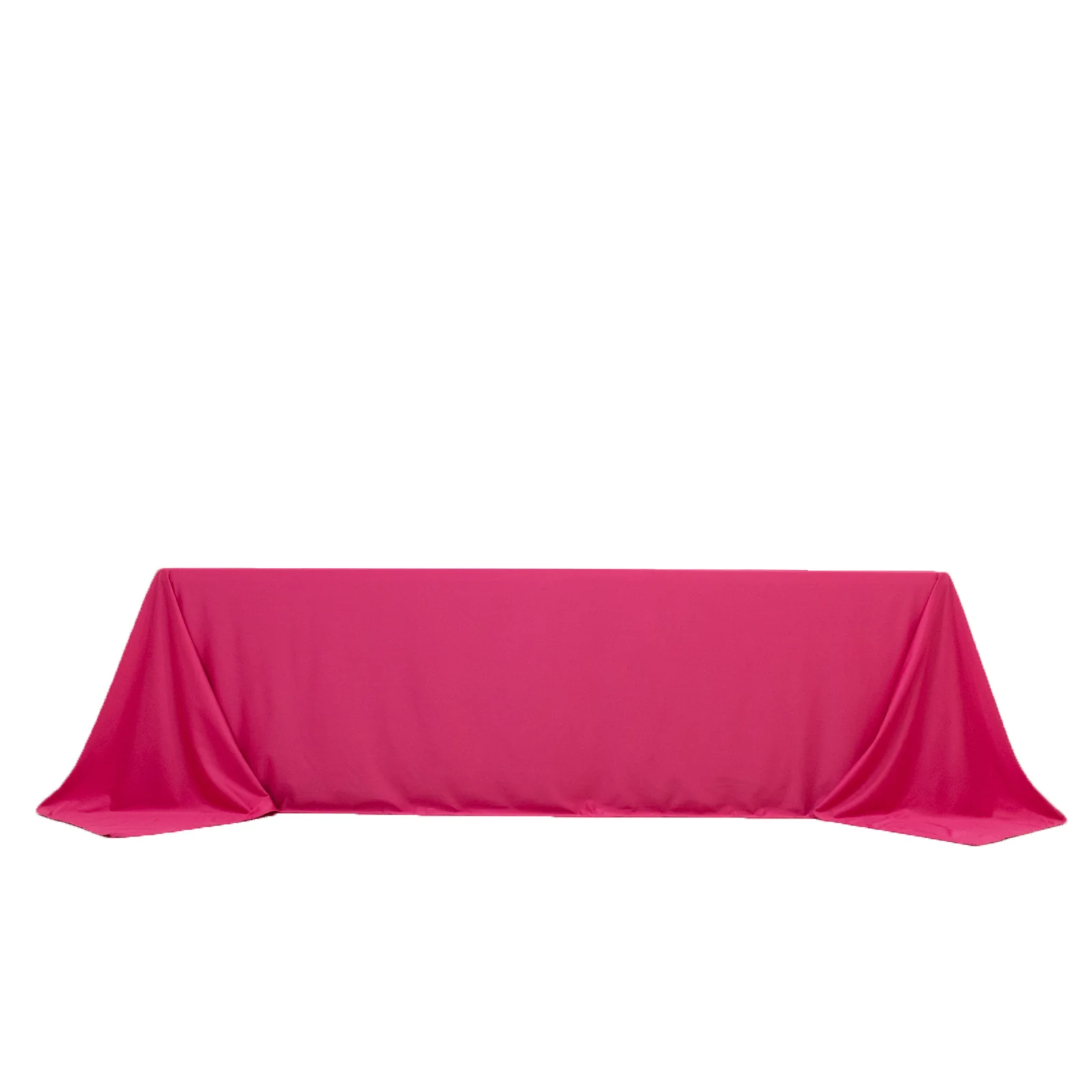 Scuba Rectangular Tablecloth 90"x156" Fuchsia - Seamless & Wrinkle Free Table Cover - Image 6
