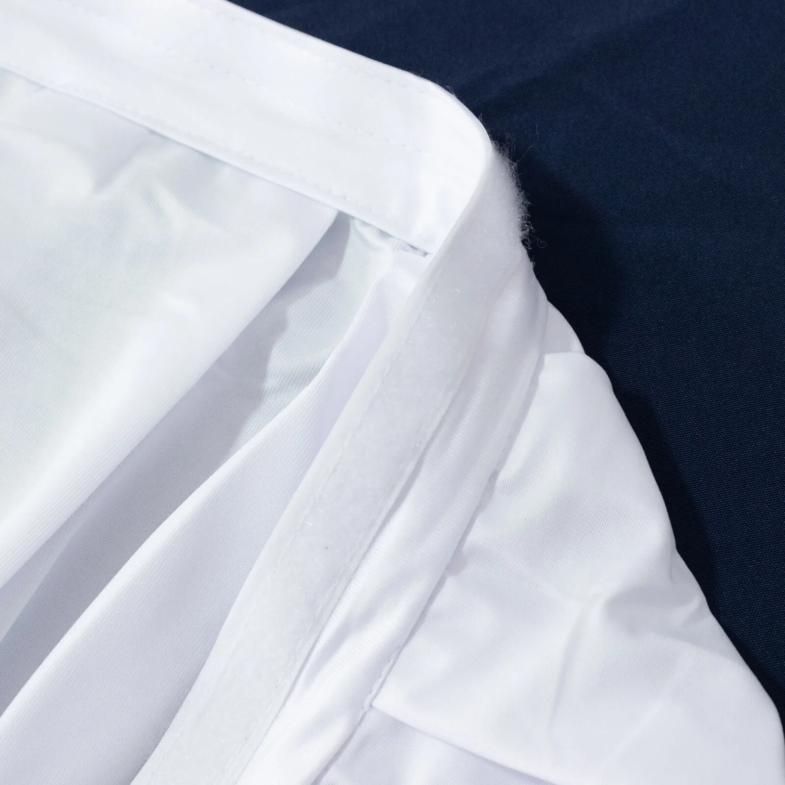 Scuba Table Skirt 14ft White - Shirred Pleat Wrinkle Free & Stain Resistant Event Skirting - Image 8