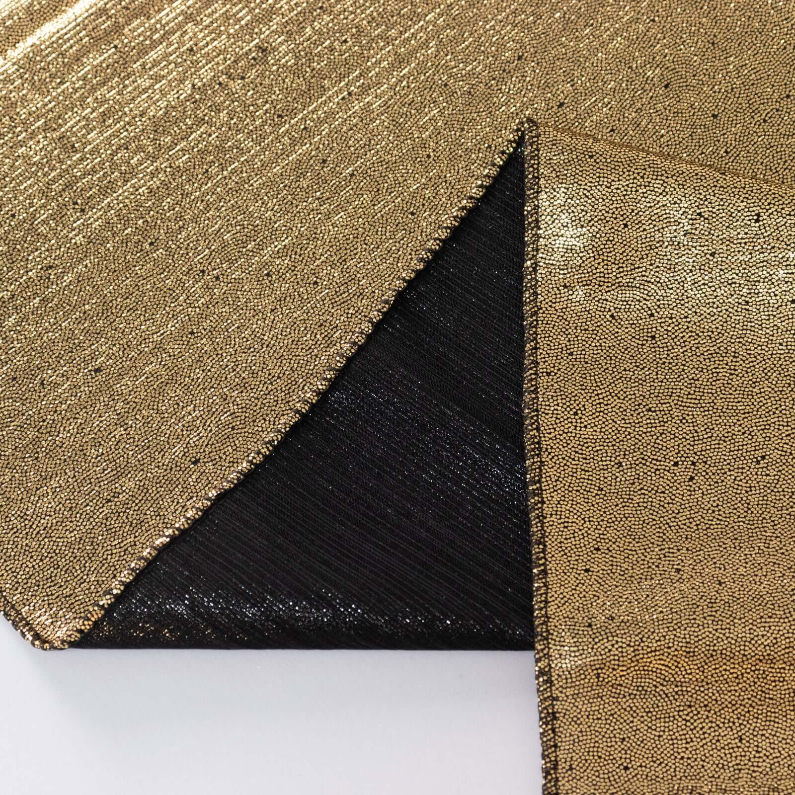 Sequin Dots Polyester Rectangle Tablecloth 60"x126" Antique Gold Shimmer - Wrinkle Free & Sparkling Table Cover - Image 11