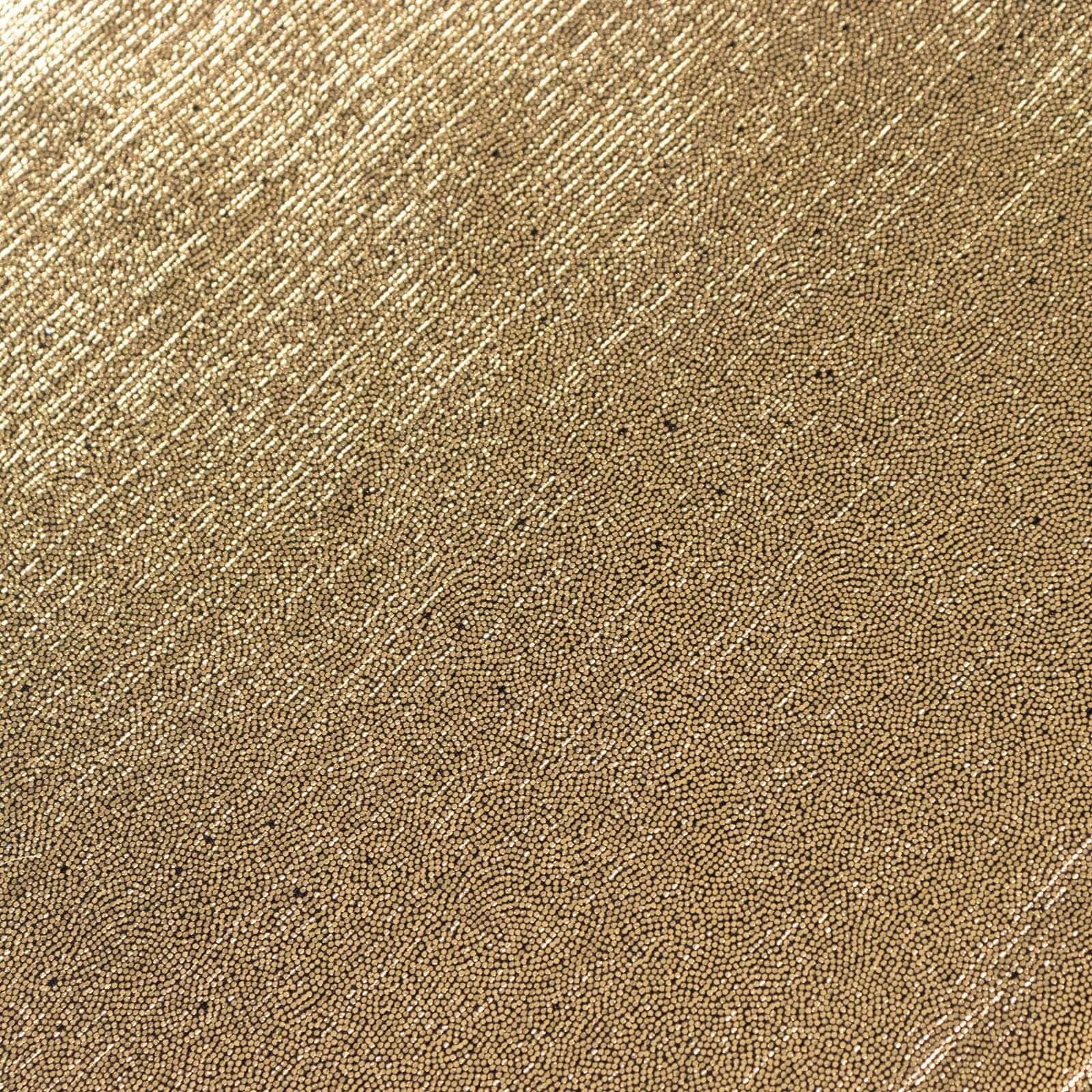 Sequin Dots Polyester Rectangle Tablecloth 60"x126" Antique Gold Shimmer - Wrinkle Free & Sparkling Table Cover - Image 14