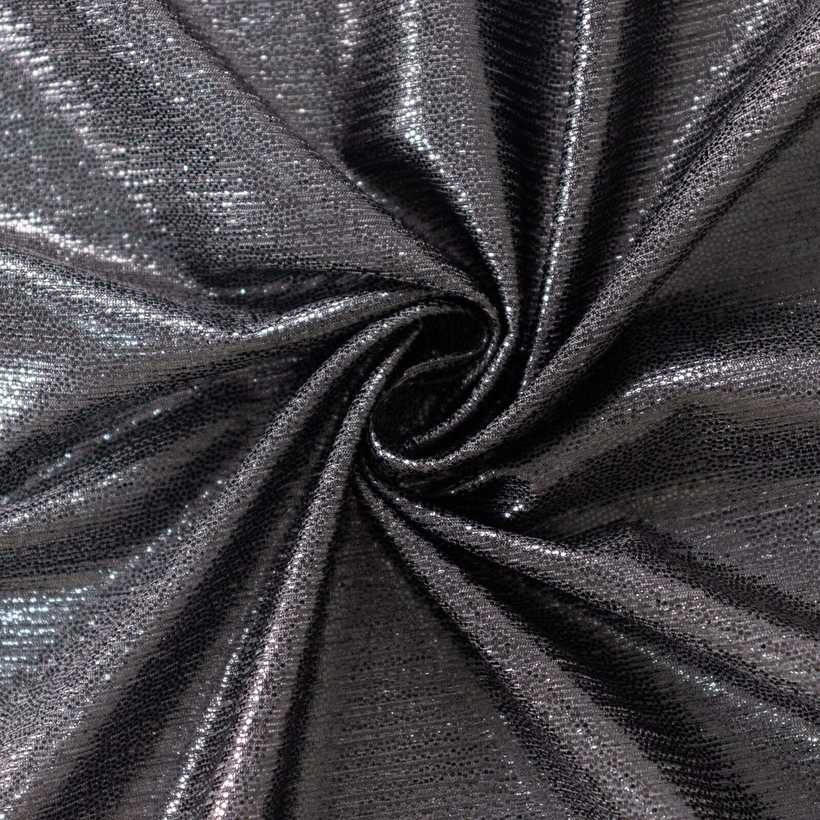 Sequin Dots Polyester Rectangle Tablecloth 60"x126" Black Shimmer - Wrinkle Free & Sparkling Table Cover - Image 11