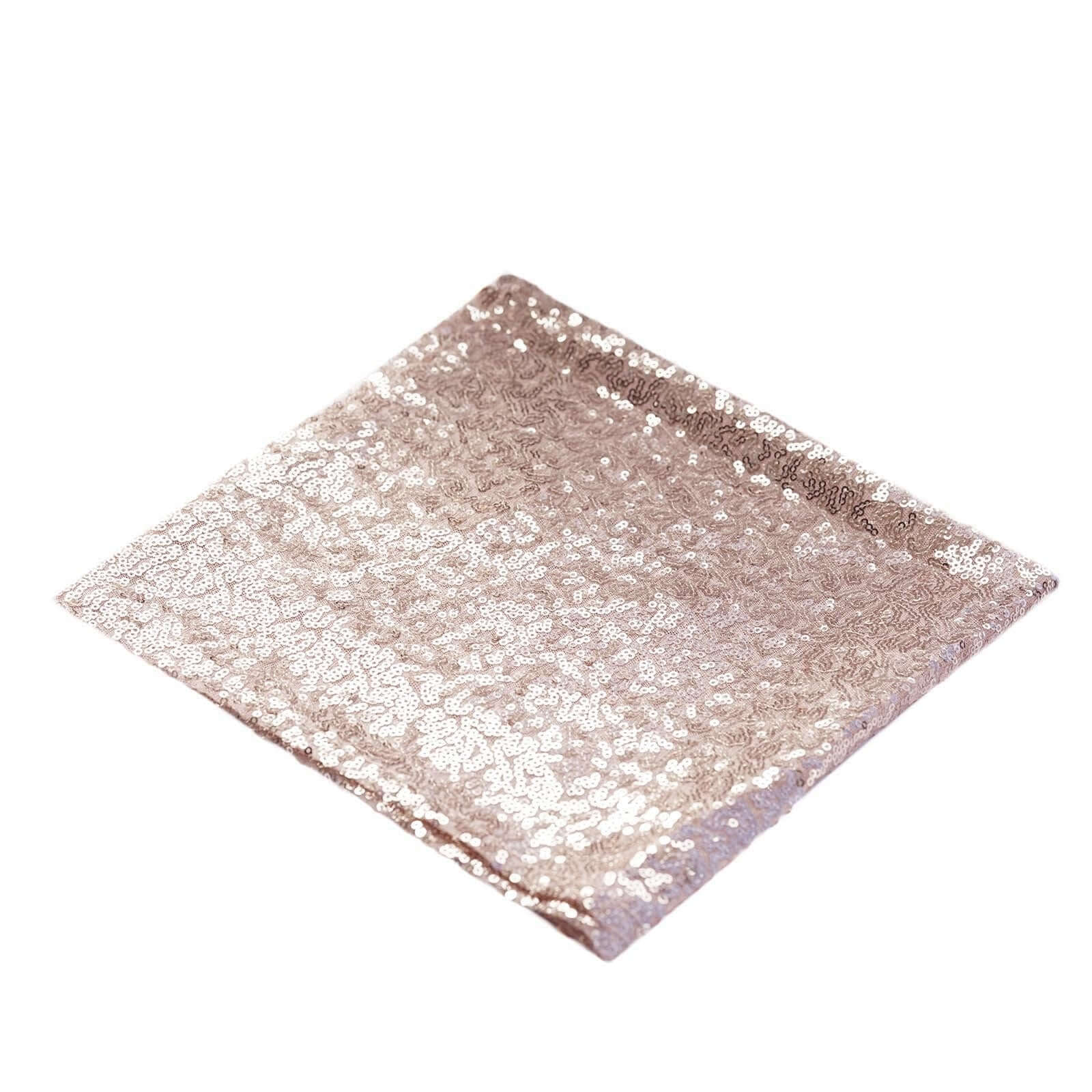 Sequin Napkin 20"x20" Blush - Sparkling Reusable Cloth Napkin - Image 6