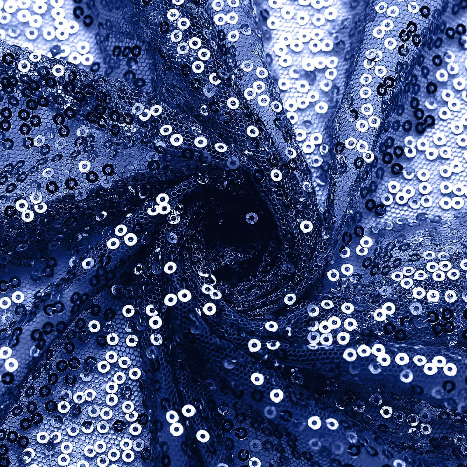 Sequin Napkin 20"x20" Navy - Sparkling Reusable Cloth Napkin - Image 11