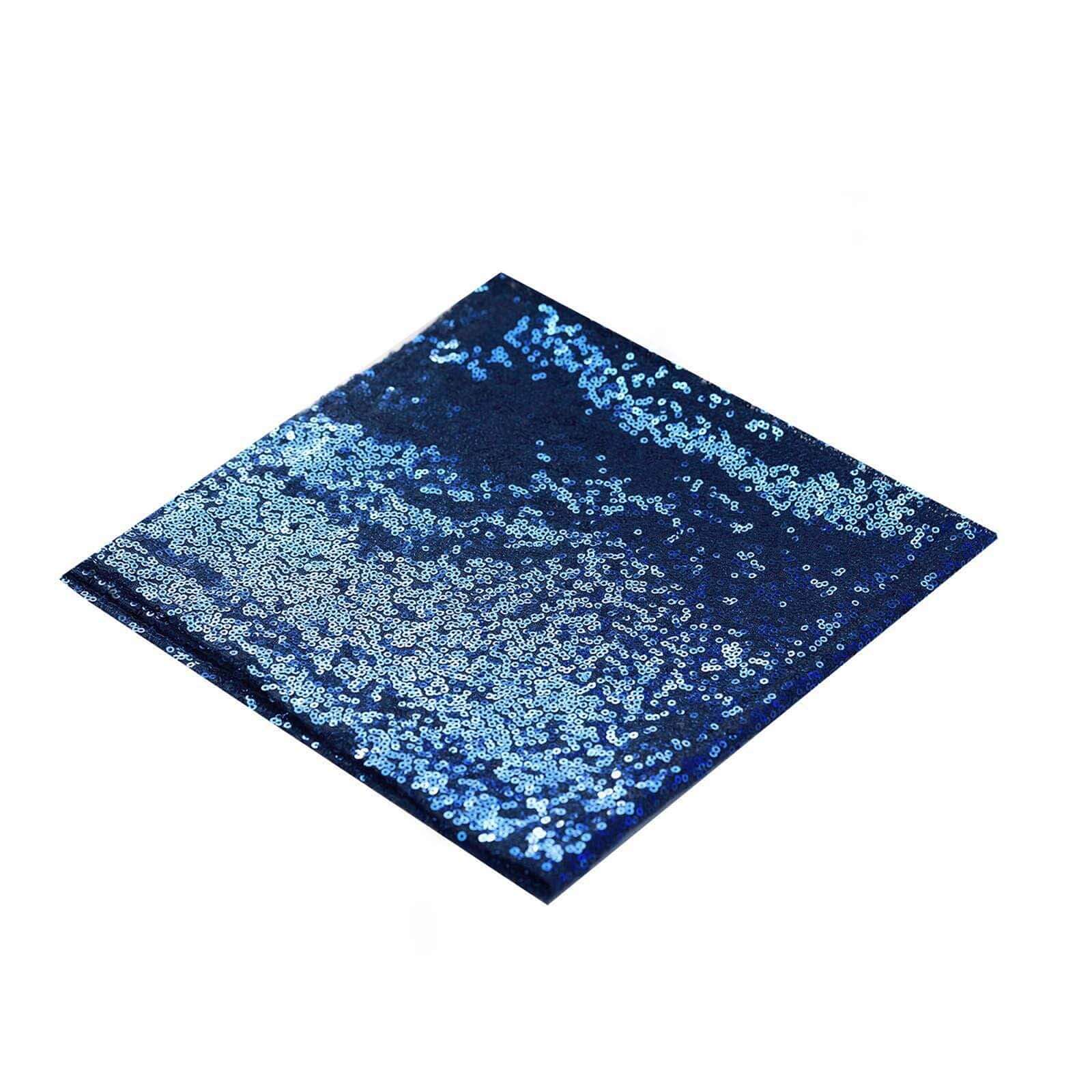 Sequin Napkin 20"x20" Navy - Sparkling Reusable Cloth Napkin - Image 7