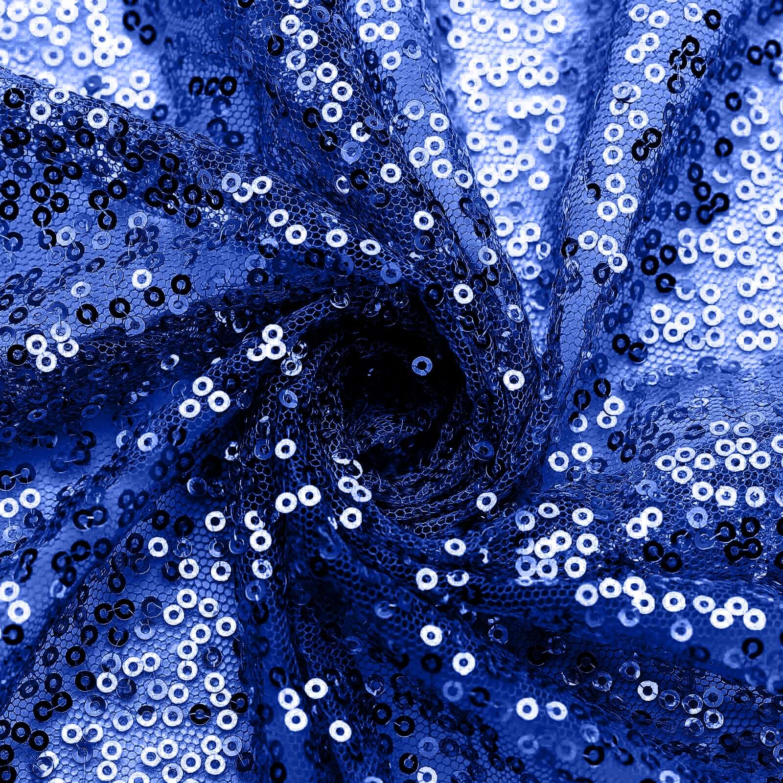 Sequin Napkin 20"x20" Royal Blue - Sparkling Reusable Cloth Napkin - Image 8