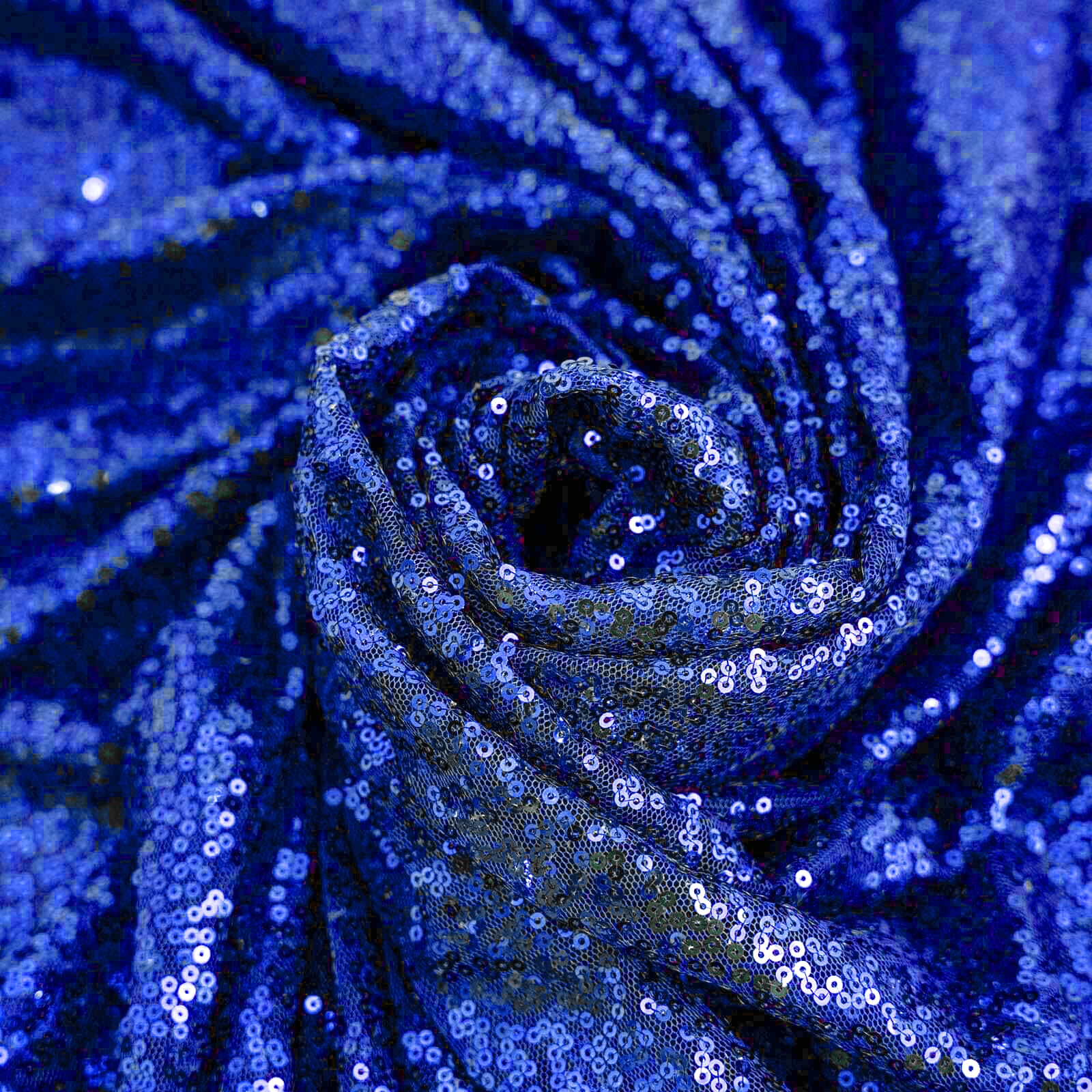 Sequin Rectangle Tablecloth 90"x132" Royal Blue - Seamless Glittering Finish Table Cover - Image 8