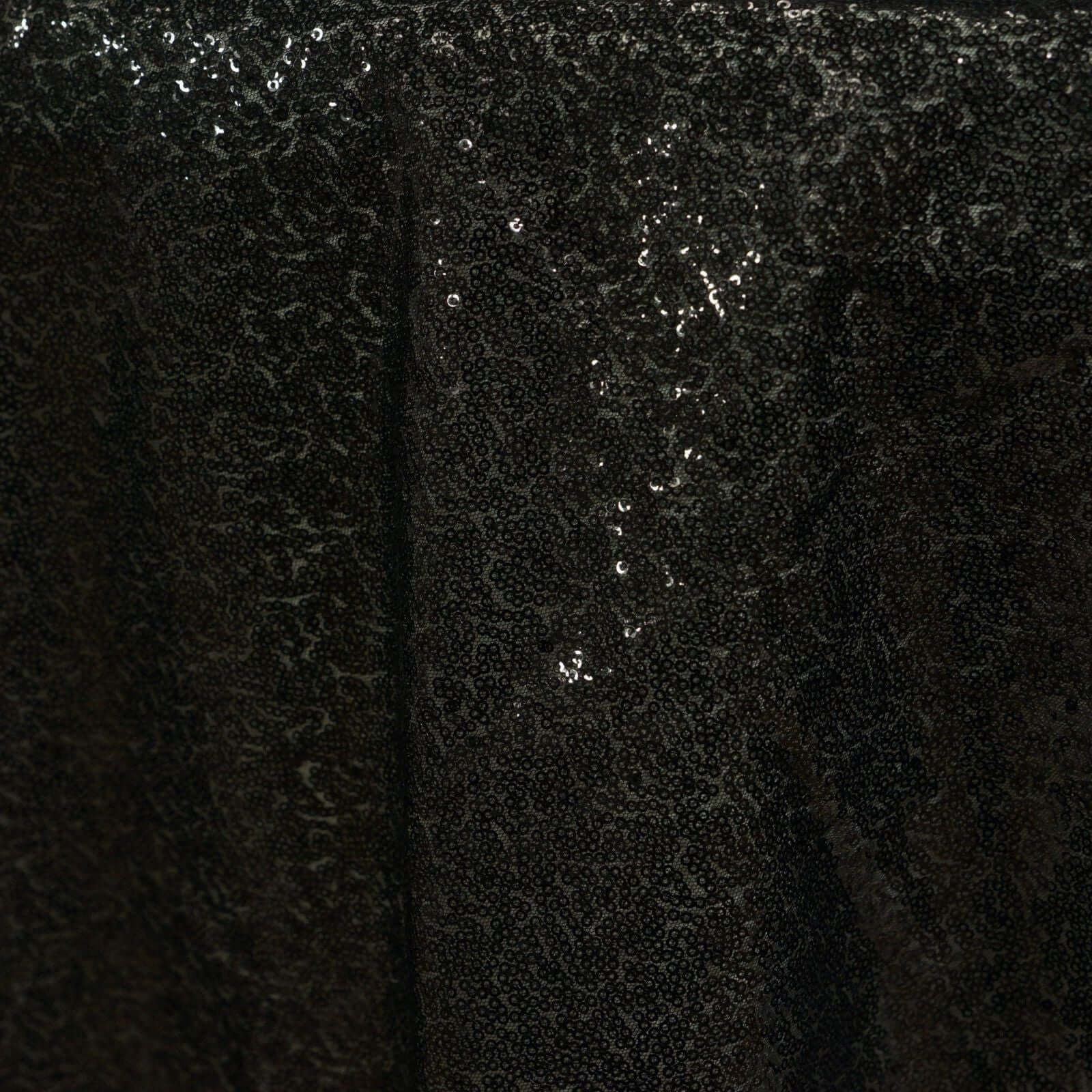 Sequin Square Table Overlay 72"x72" Black - Sparkly Table Topper - Image 2