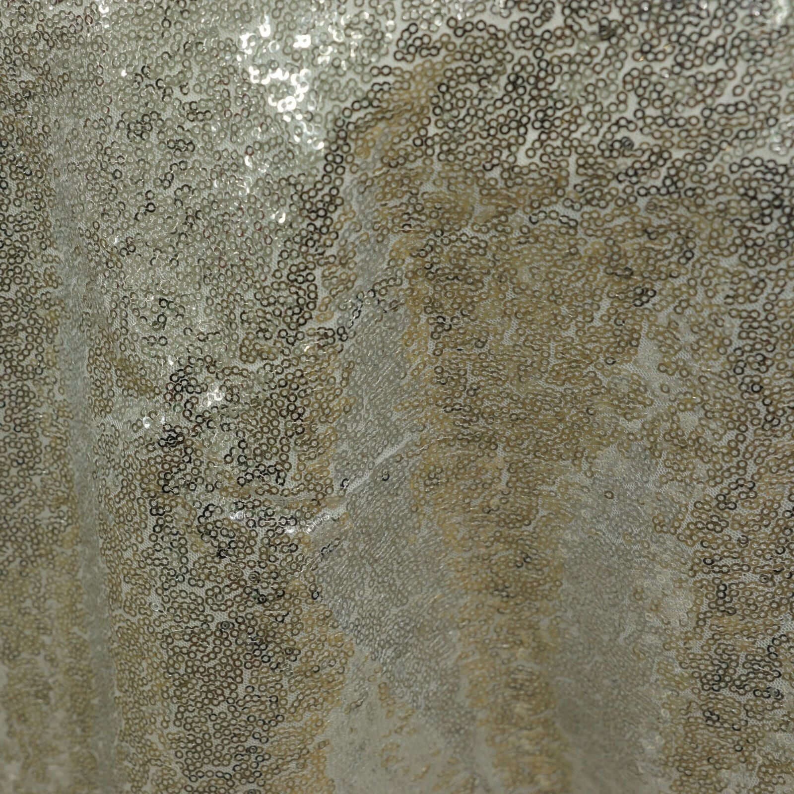 Sequin Square Table Overlay 72"x72" Silver - Sparkly Table Topper - Image 3