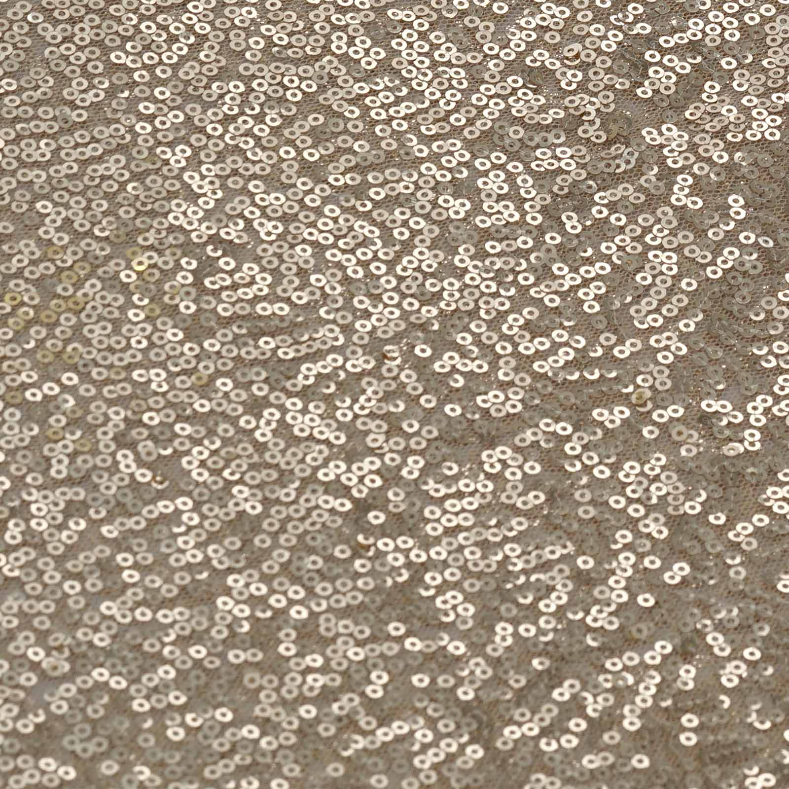 Sequin Table Runner 12"x108" Champagne - Glittering Finish Table Decor - Image 5