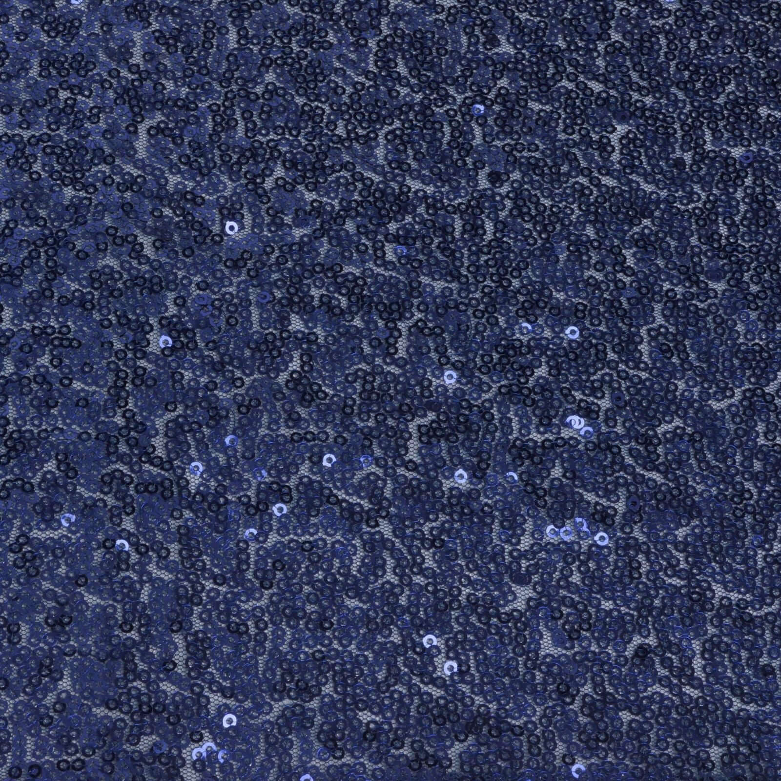 Sequin Table Runner 12"x108" Navy Blue - Glittering Finish Table Decor - Image 3