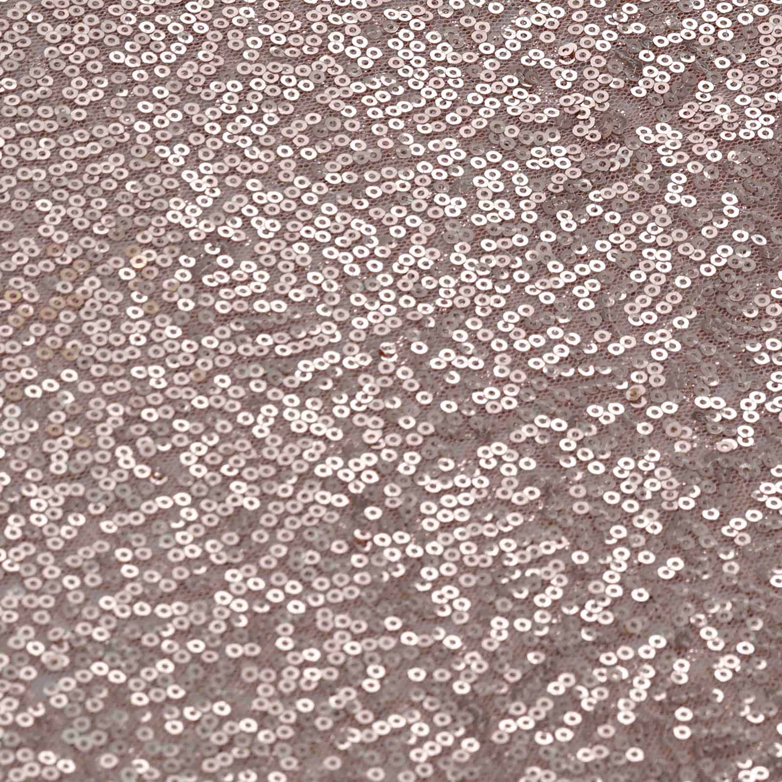 Sequin Table Runner 12"x108" Rose Gold - Glittering Finish Table Decor - Image 3