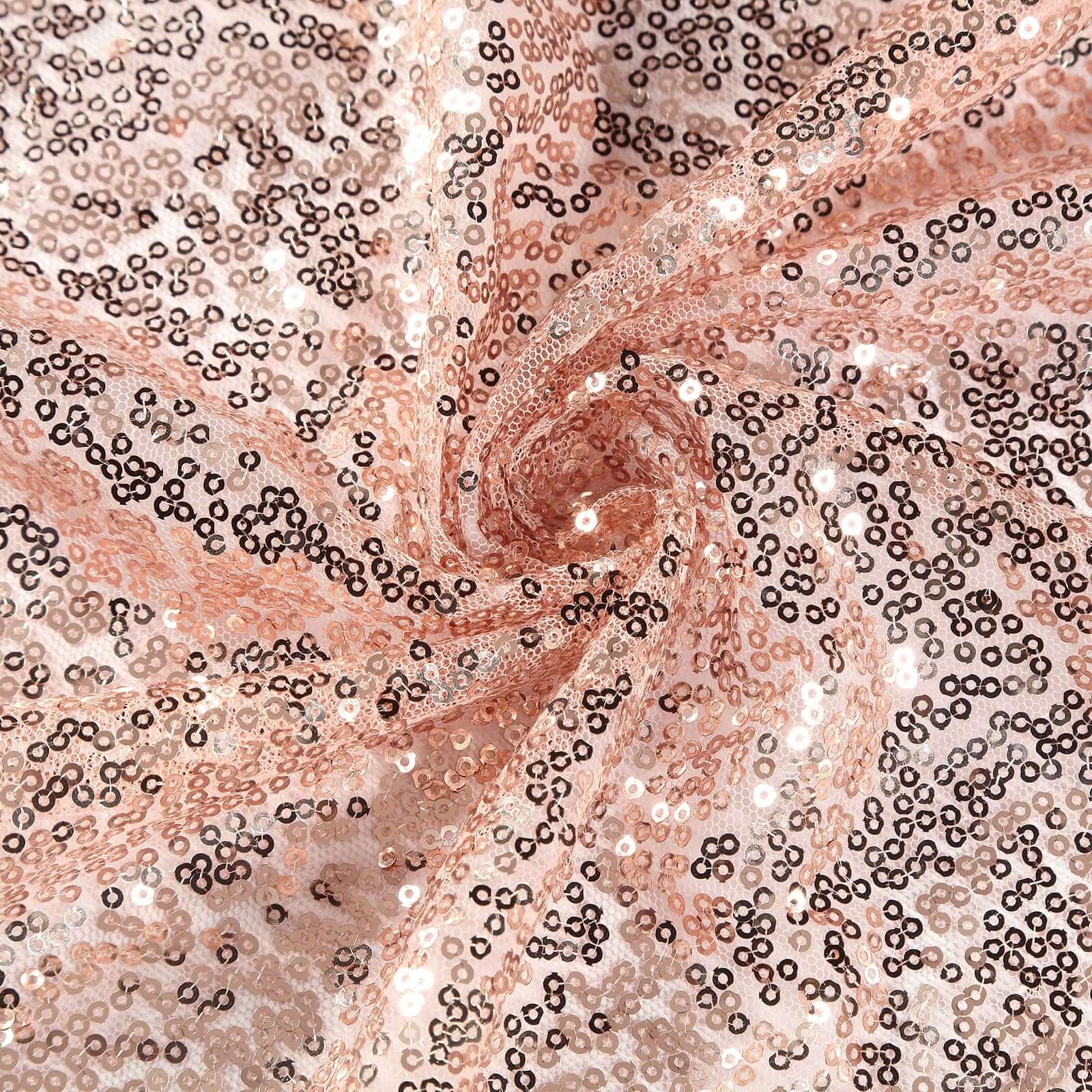 Sequin Table Runner 12"x108" Rose Gold - Glittering Finish Table Decor - Image 6