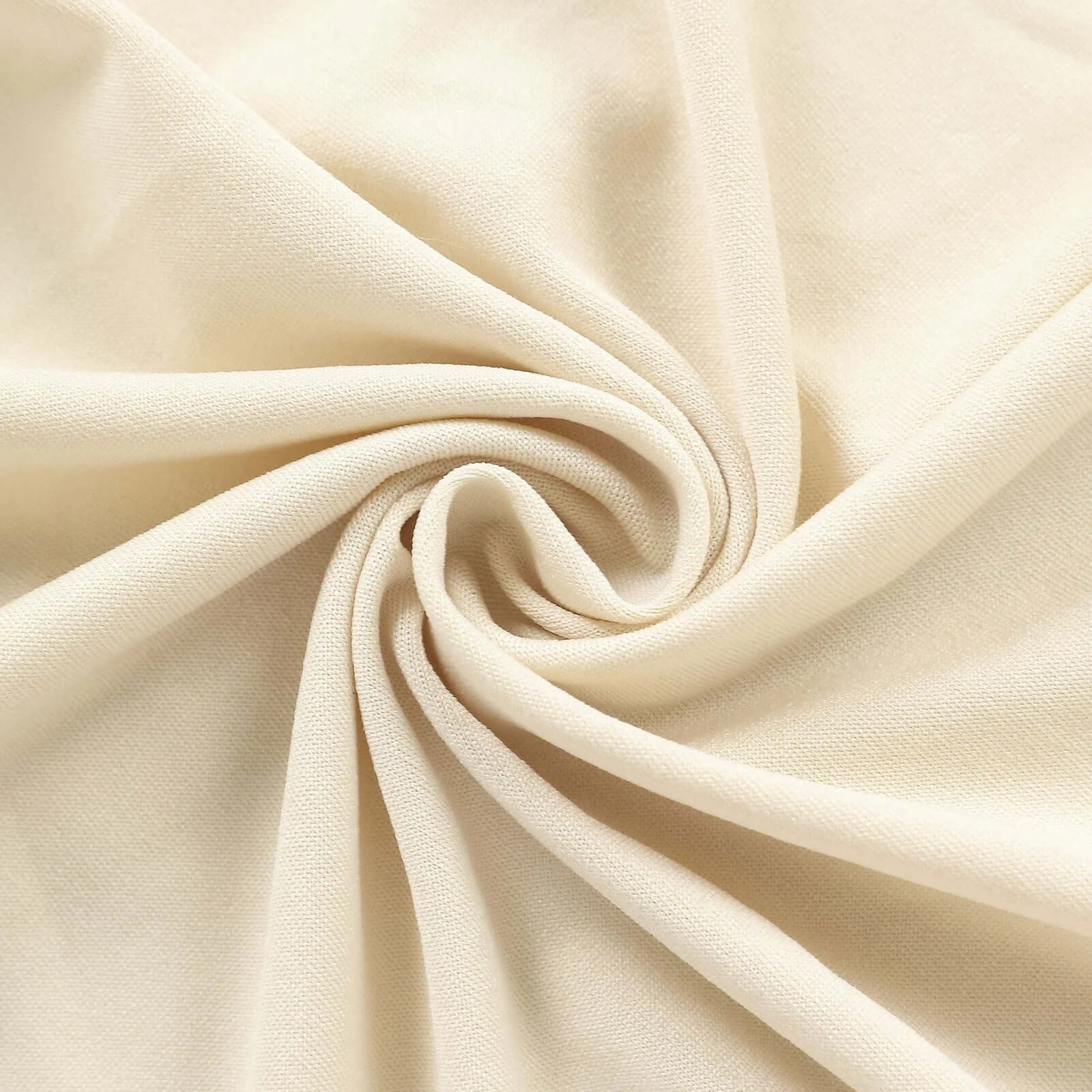 Set of 2 Beige Spandex Fitted Wedding Arch Covers for Round Top and Double Arch Chiara Backdrop Stands - 6ft,8ft - Image 5