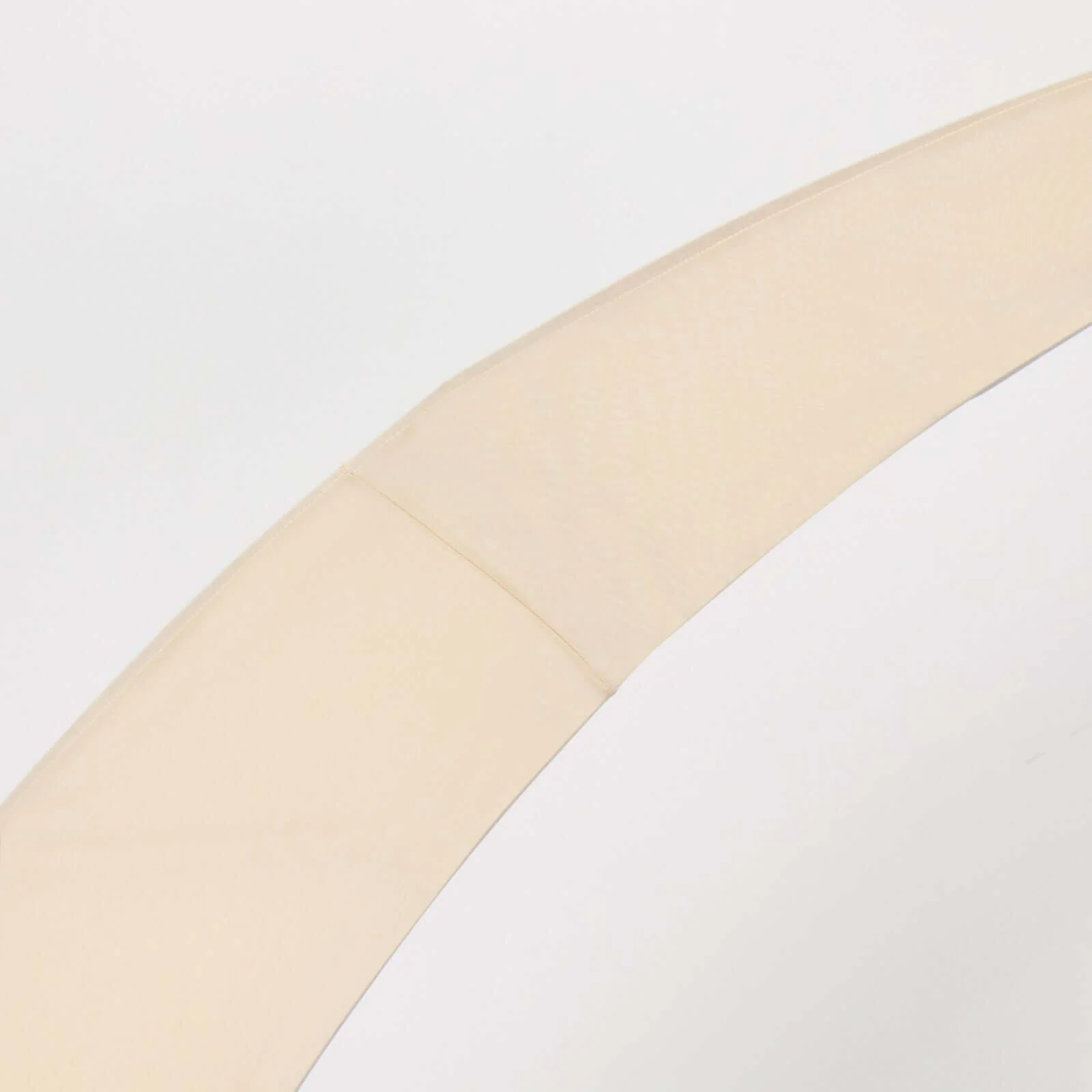 Set of 2 Beige Spandex Half Crescent Moon Wedding Arch Covers, Custom Fitted Backdrop Stand Cover for Curved Arbor Flower Balloon Frame - Image 9