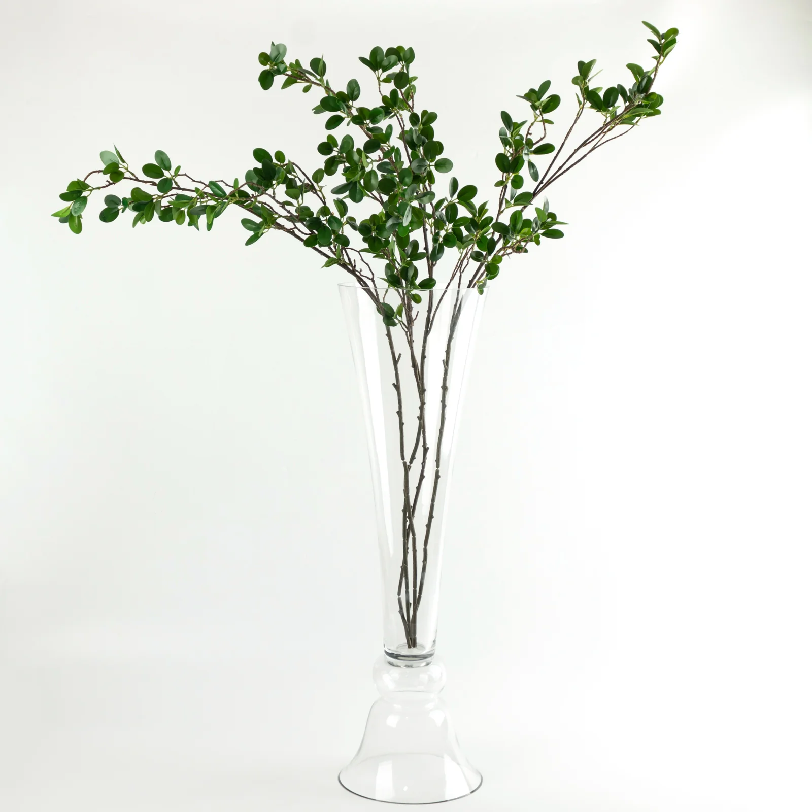Set of 2 Glass Trumpet Vases Reversible Clarinet Style 30" Clear - Sophisticated Wedding Floral Centerpieces - Image 8
