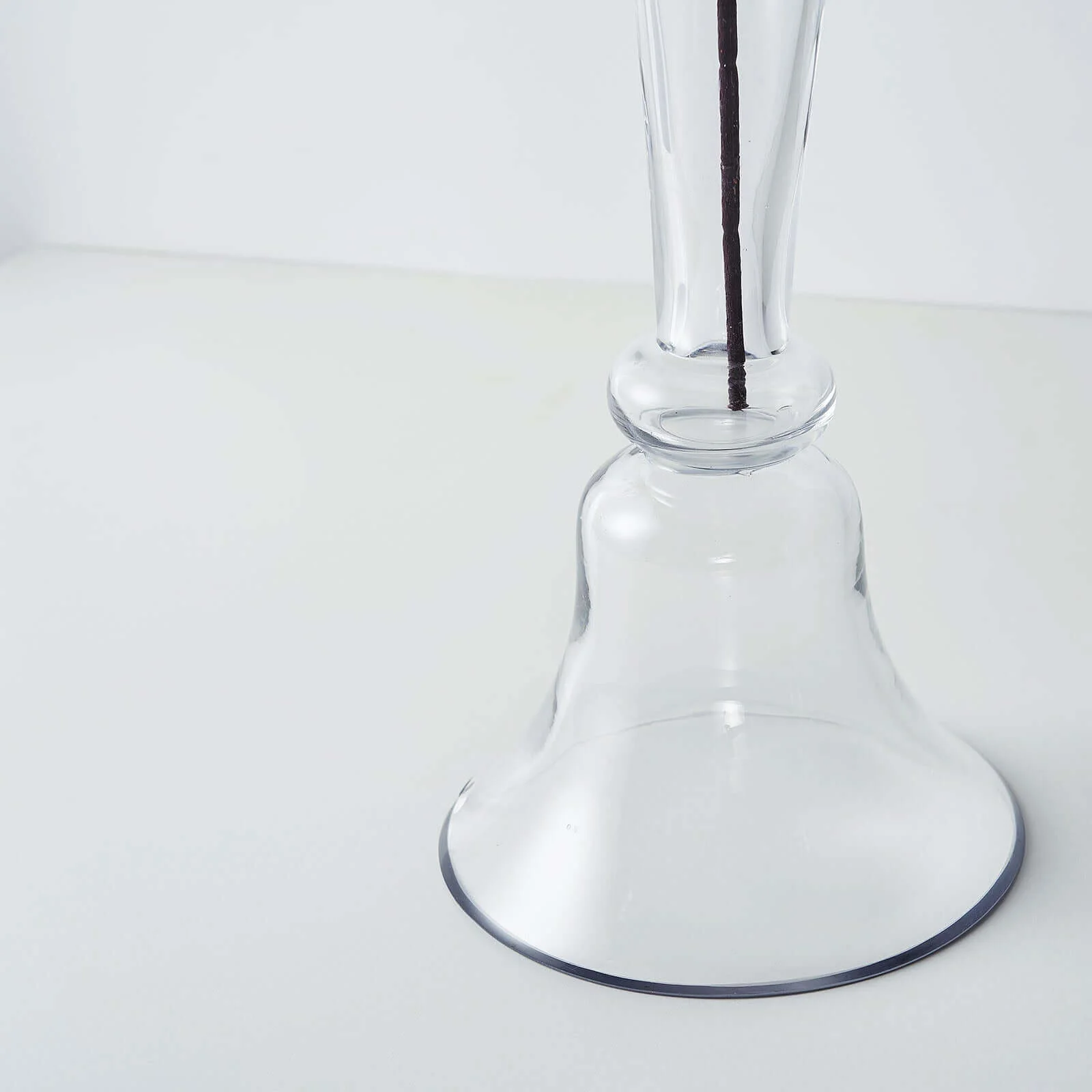 Set of 2 Glass Trumpet Vases Reversible Clarinet Design 24" Clear - Chic Wedding Floral Centerpieces - Image 8