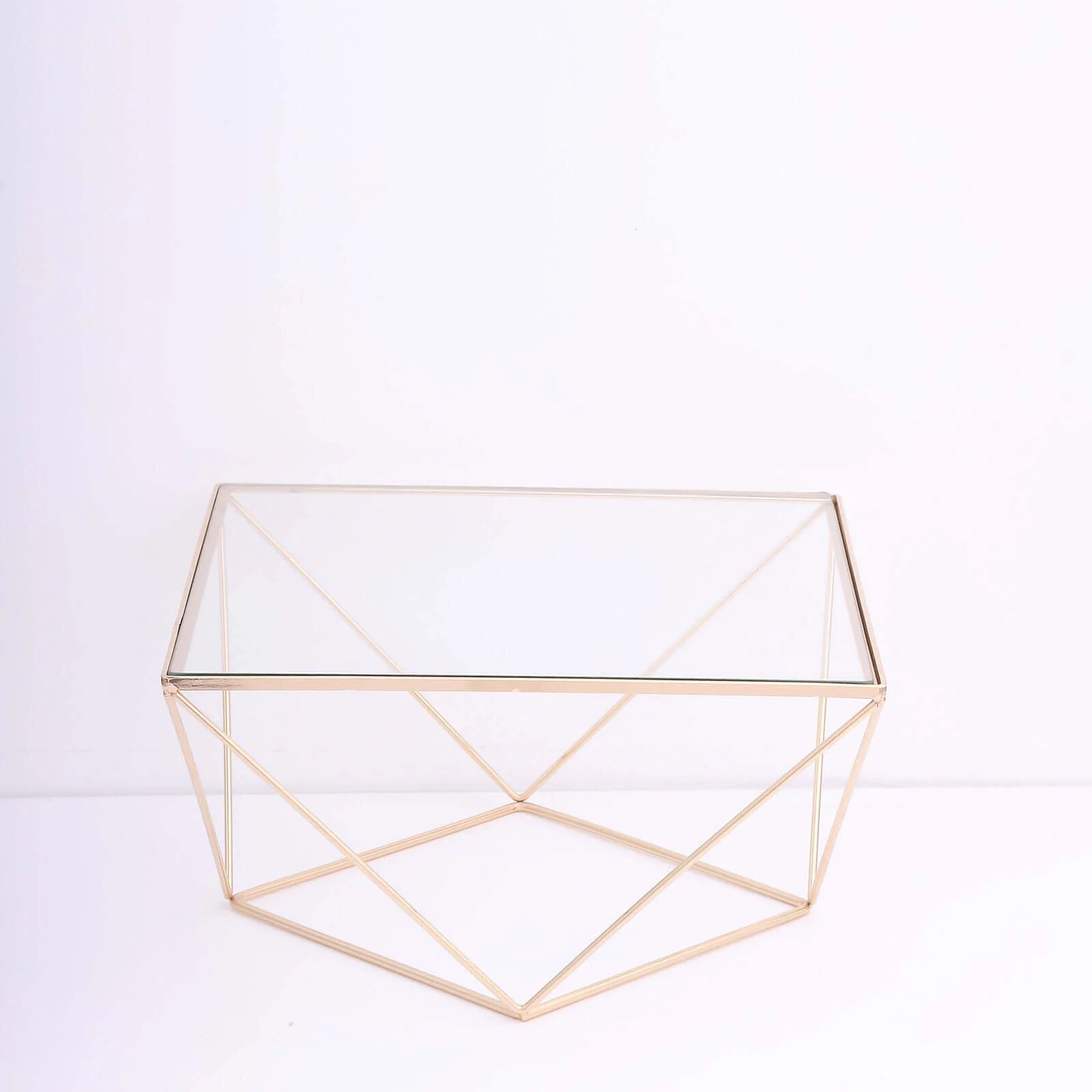 Set of 3 Metal Cake Dessert Stands Geometric Stackable Design Gold with Square Glass Top - Pedestal Display Centerpieces - Image 8
