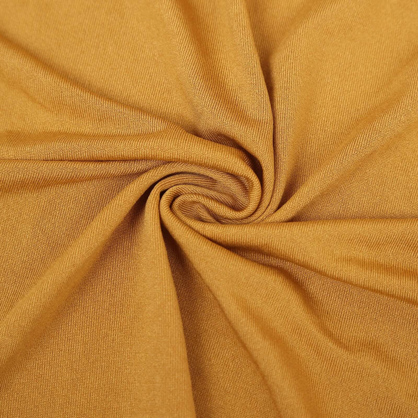 Set of 4 Matte Gold Fitted Spandex Half Moon Wedding Arch Covers, Custom Fit Chiara Backdrop Stand Covers 2.5ft,5ft,6ft,7ft - Image 8