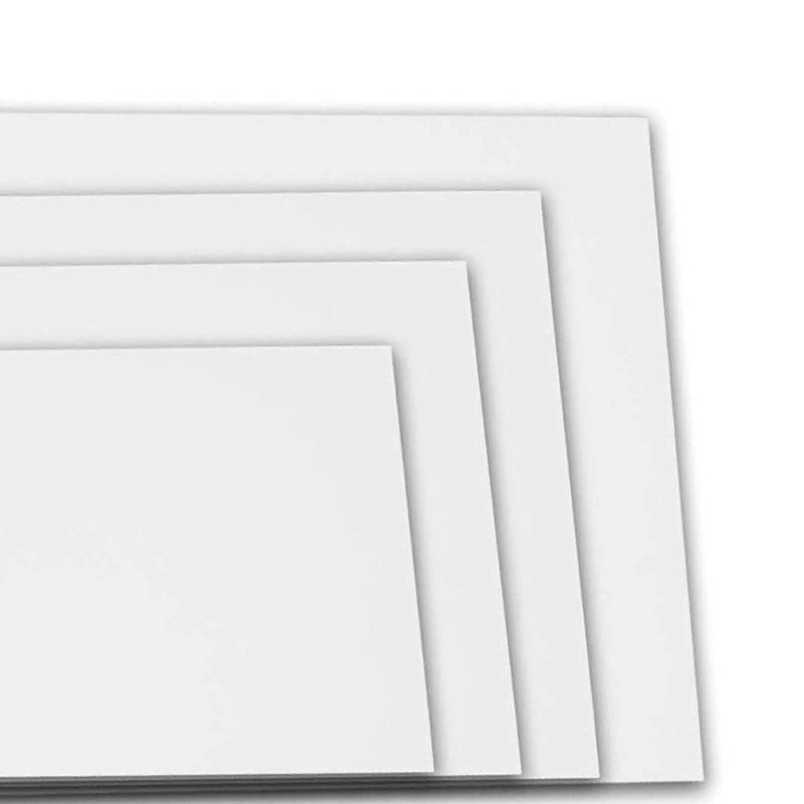 Set of 4 White Acrylic Plexiglass Sheets Rectangular Side Plates - Protective Film Coating - Image 17